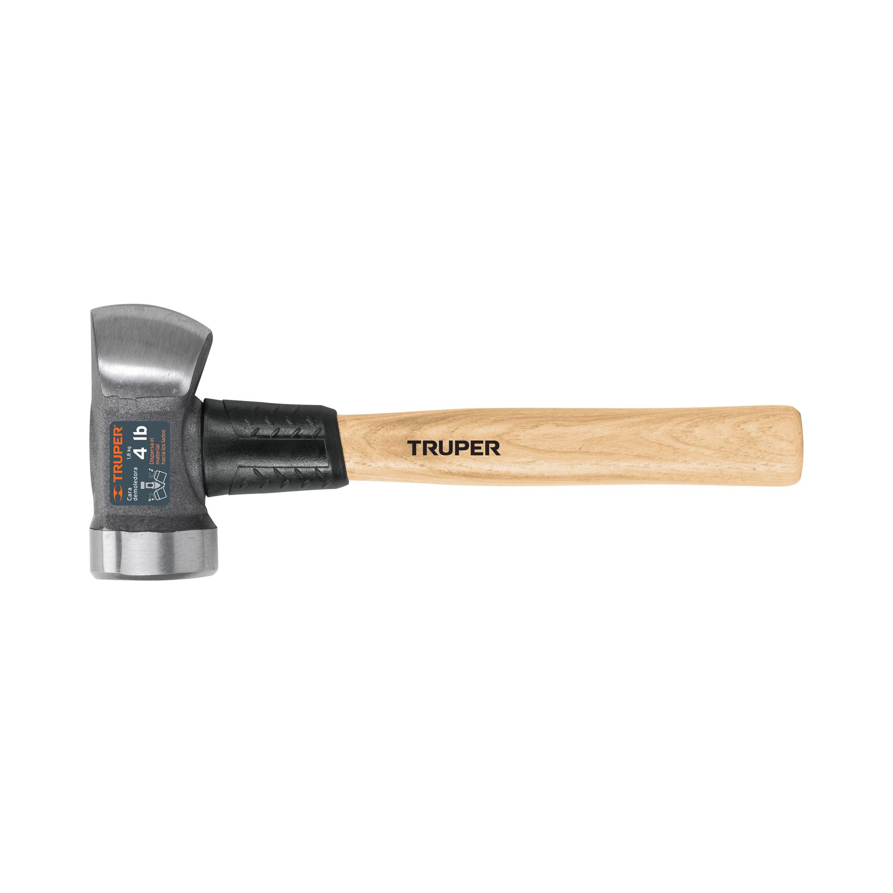"MARRO DEMOLEDOR 4 LB, MANGO 12"", TRUPER"