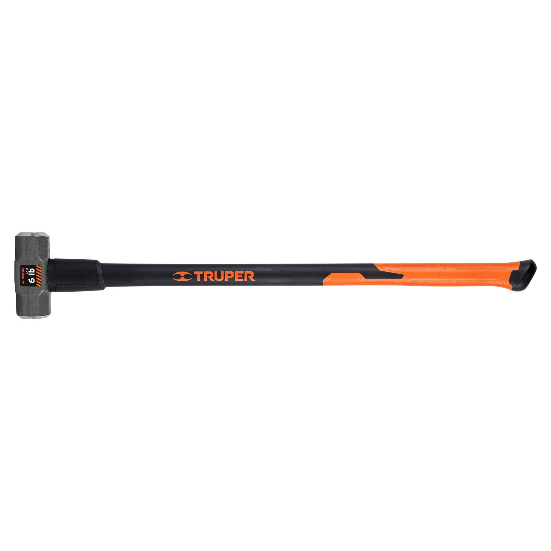 "MARRO OCTAGONAL 6 LB, MANGO FIBRA DE VIDRIO 36"", TRUPER"