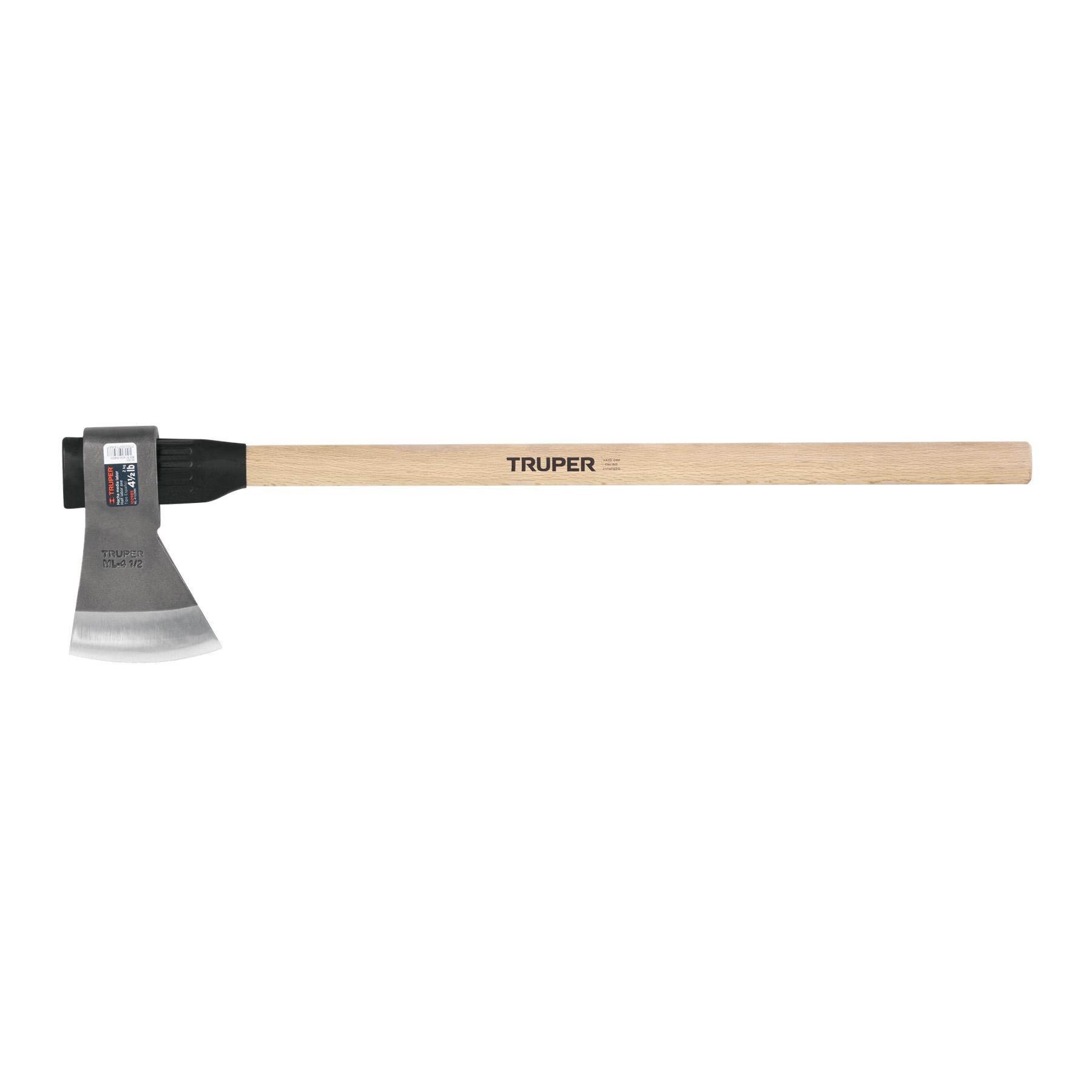 "HACHA MEDIA LABOR 4-1/2 LB, MANGO DE MADERA 36"", TRUPER"