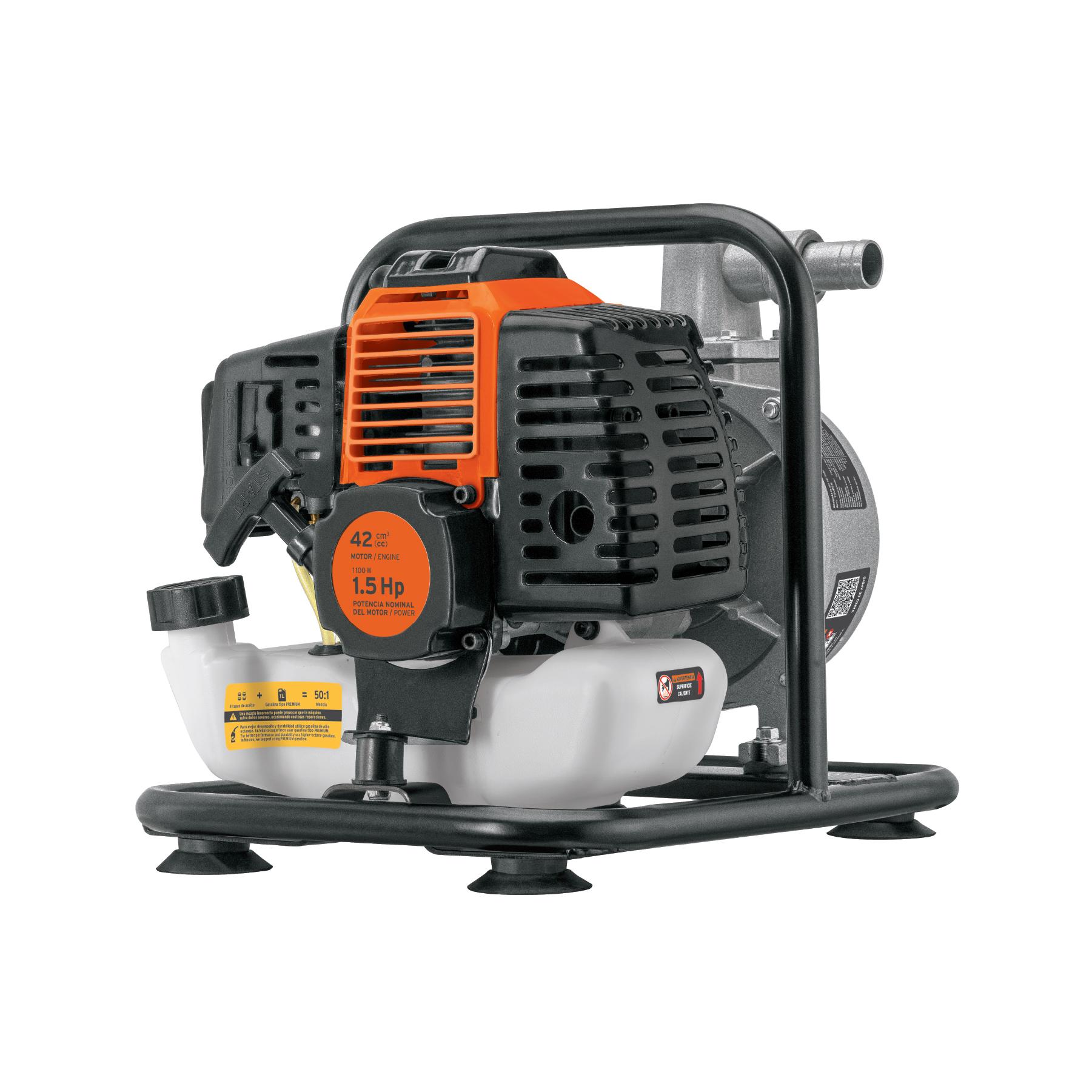"MOTOBOMBA AUTOCEBANTE 1""X1"", GAS. 1-1/2HP, AGRÍCOLA, TRUPER"