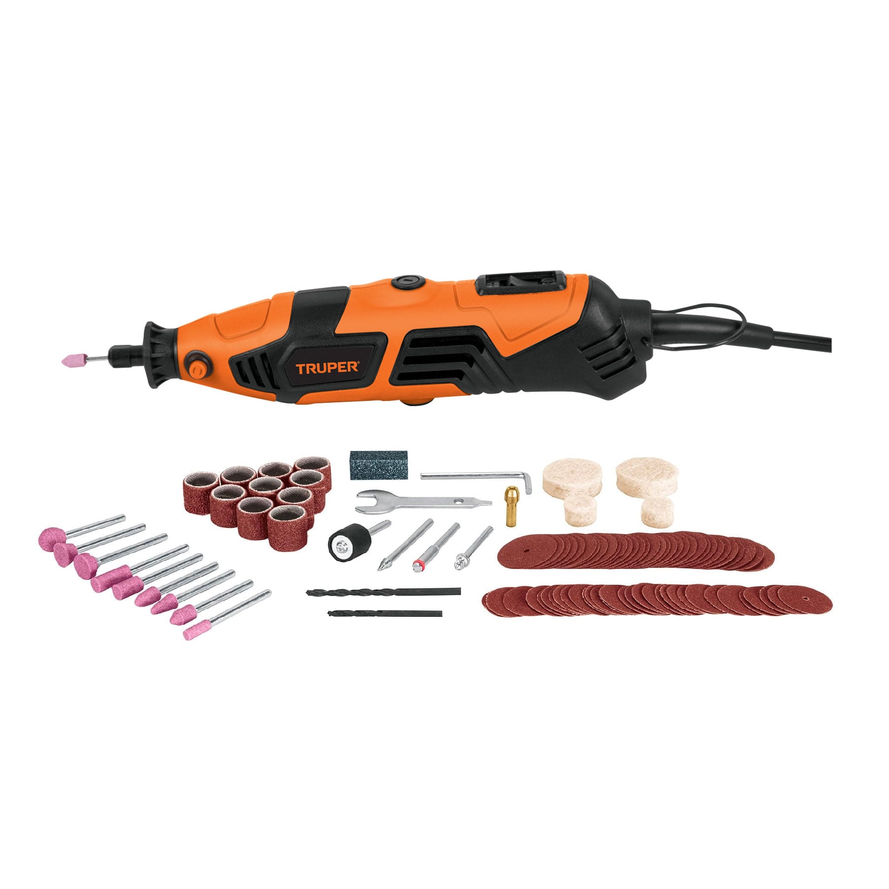 HERRAMIENTA ROTATIVA PROFESIONAL 150 W CON 97 ACCESORIOS