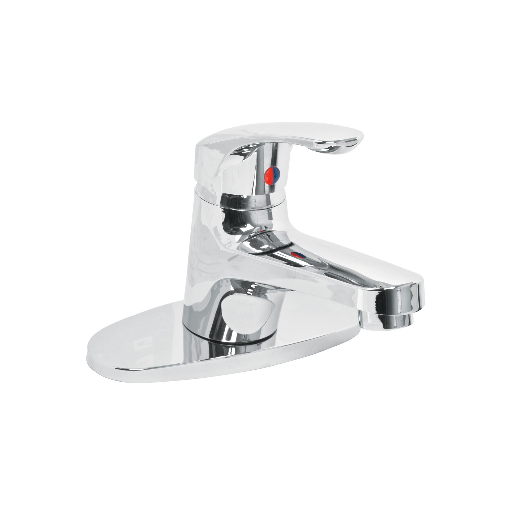MONOMANDO LAVABO, ABS, NARIZ RECTA, CON CUBIERTA, BASIC