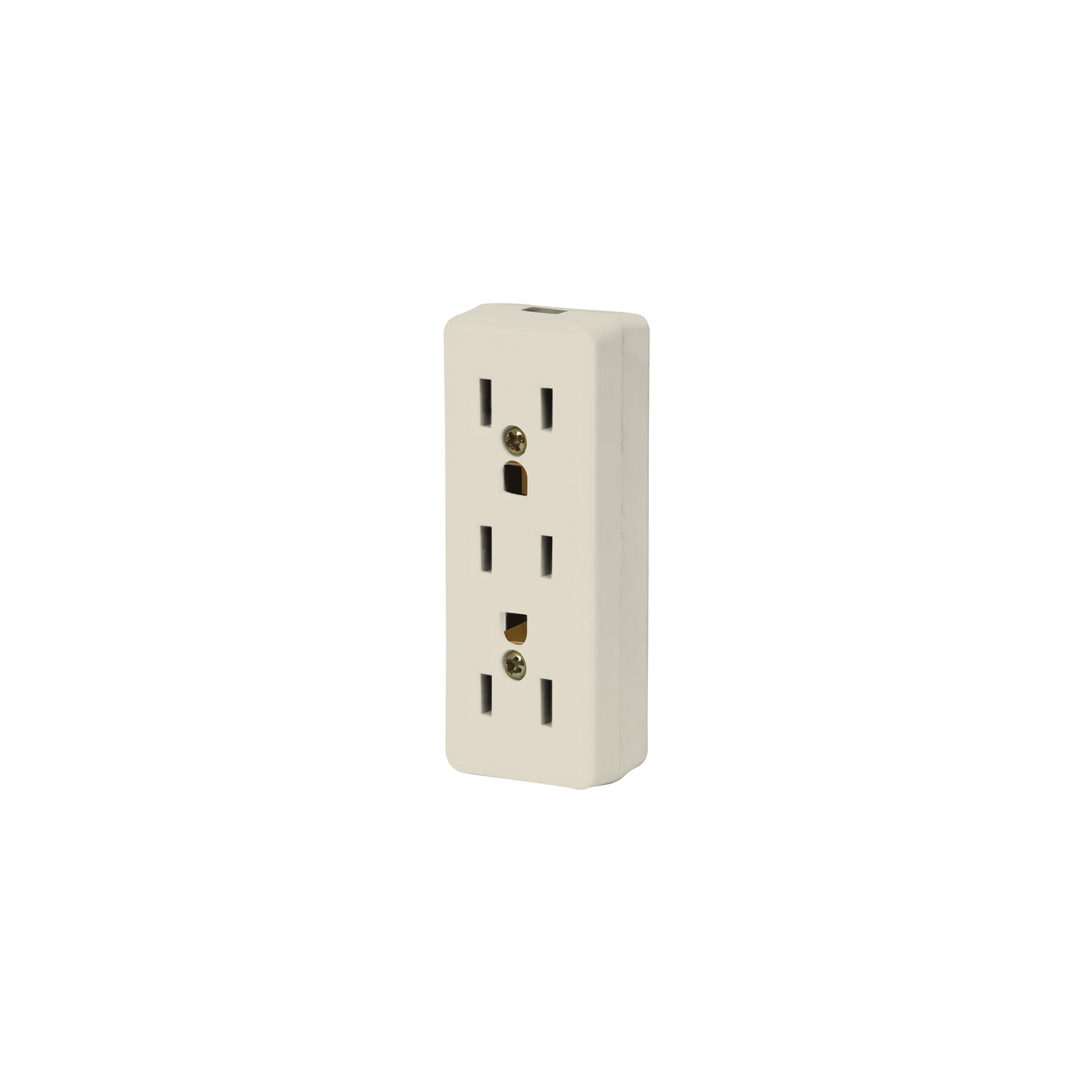 MULTICONTACTO TRIPLE PARA EXTENSIÓN, 2 POLOS + TIERRA