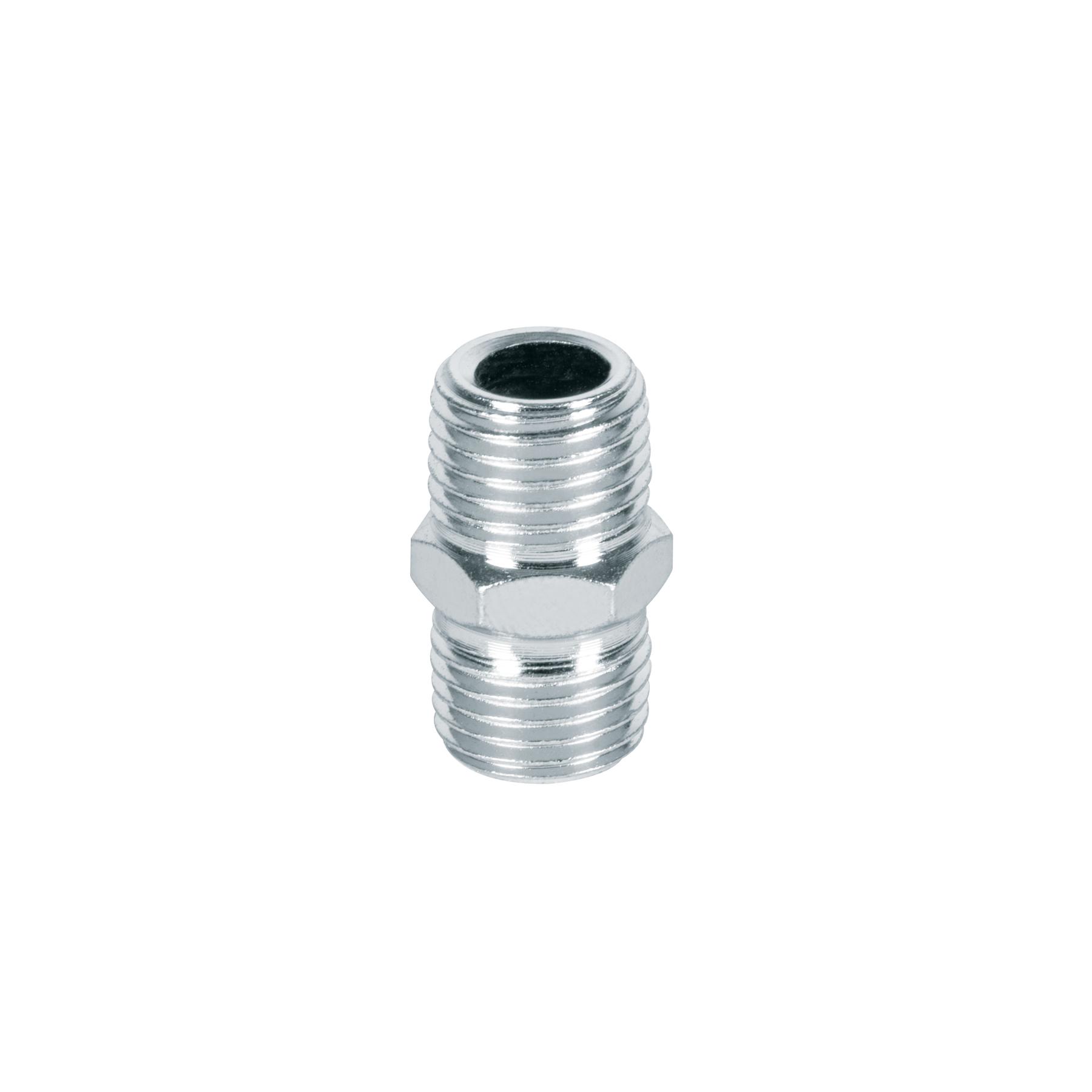 "NIPLE DE ACERO, MACHO-MACHO, CUERDA 1/4"" NPT, PRETUL"