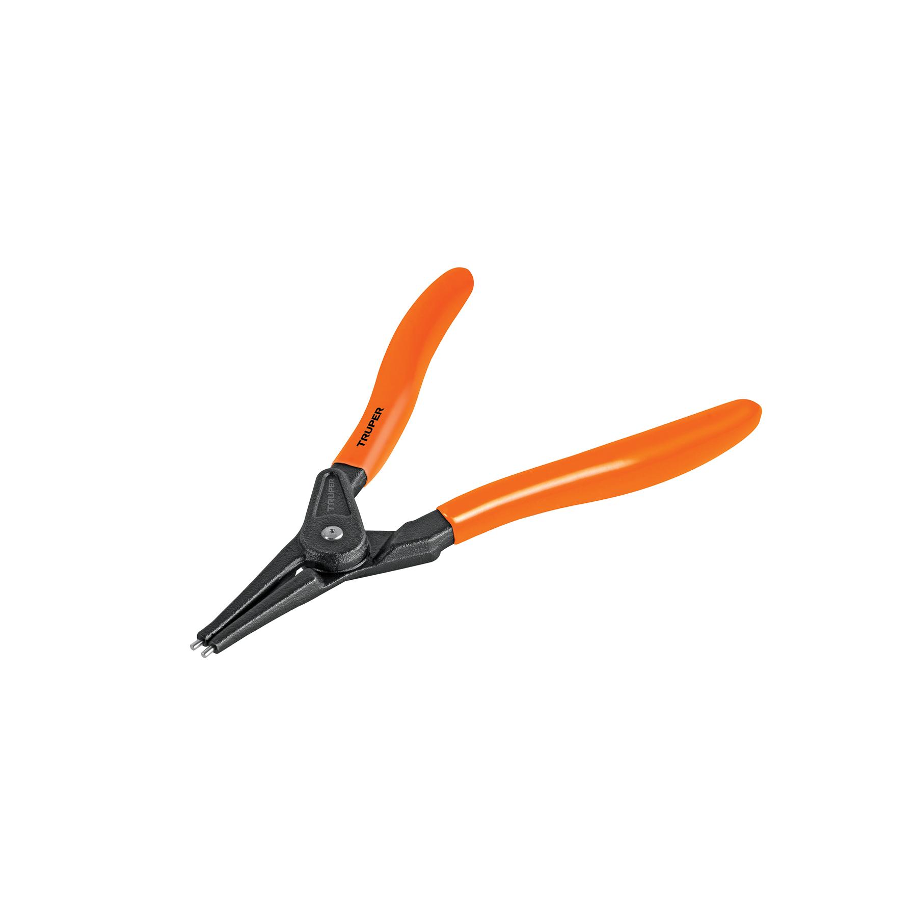 "PINZA PUNTA RECTA 7"" PARA ABRIR ANILLOS, MANGO DE PVC"