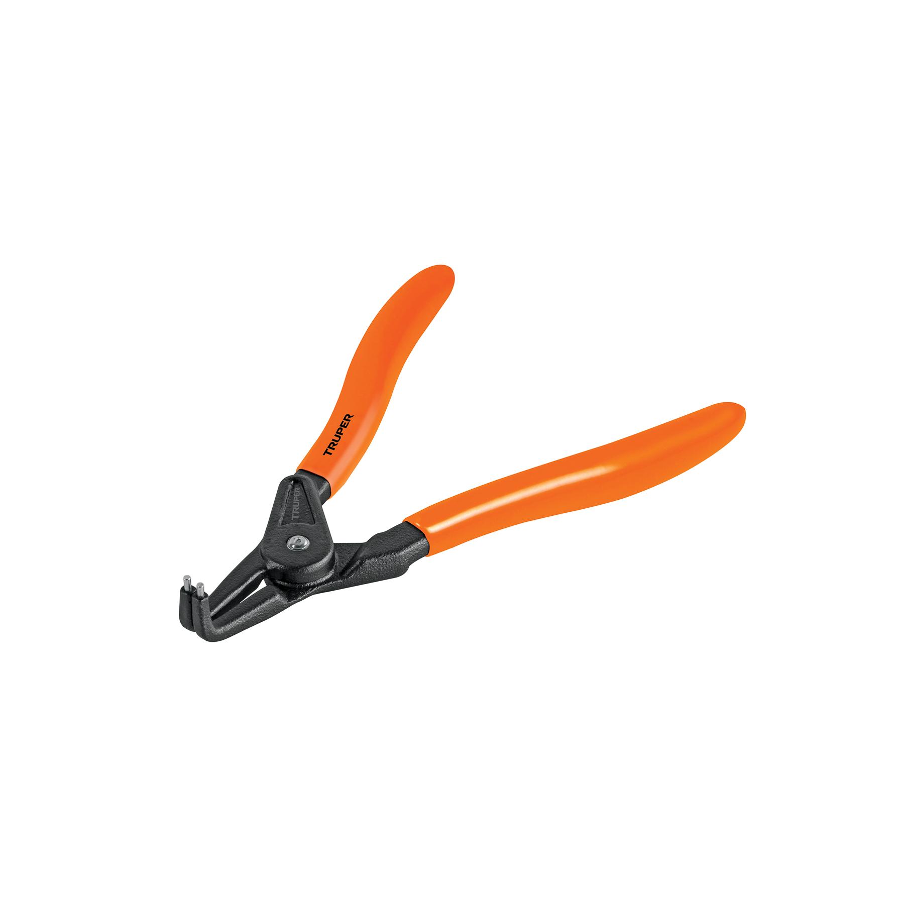 "PINZA PUNTA A 90° 6-3/4"" PARA ABRIR ANILLOS, MANGO DE PVC"