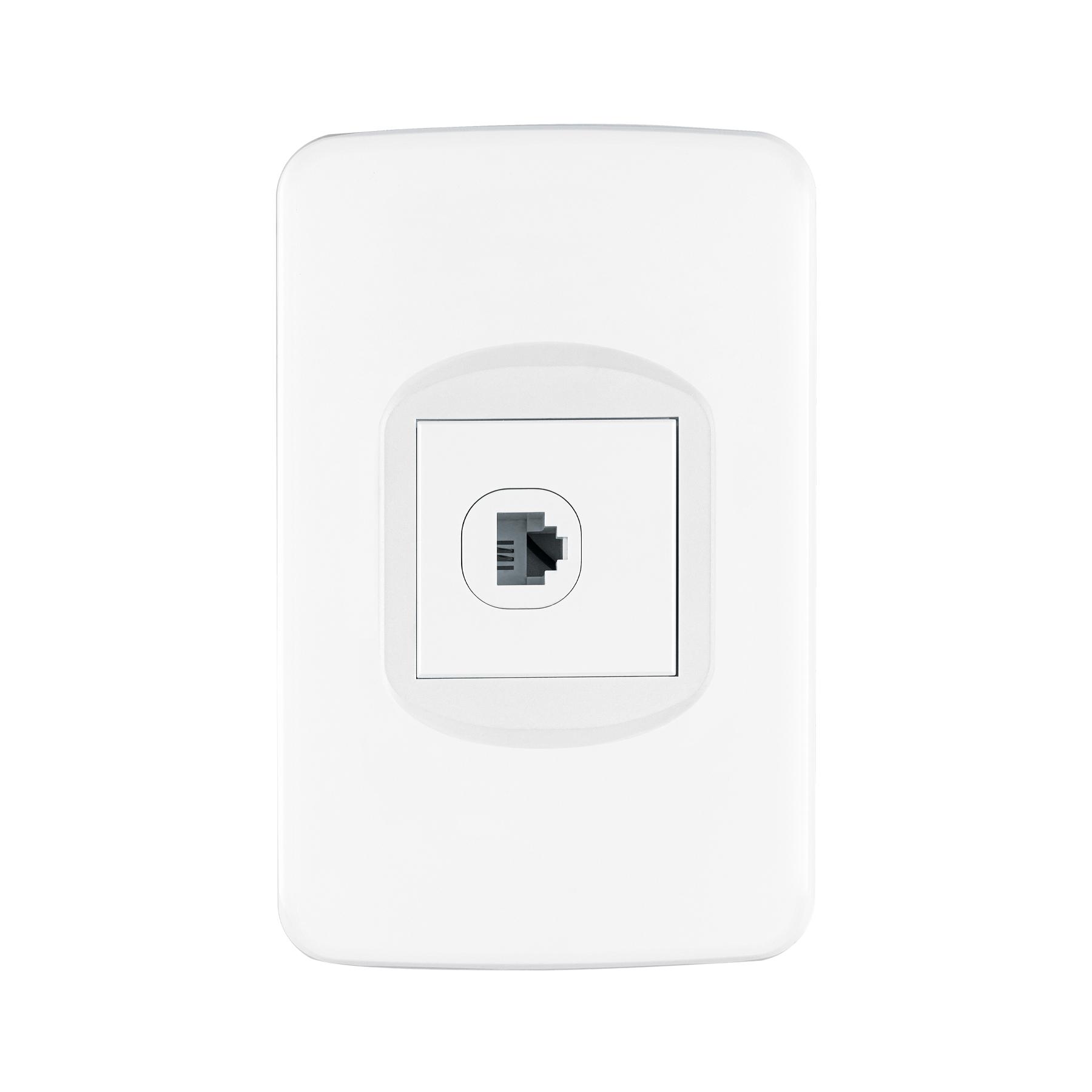 PLACA ARMADA CON TOMA PARA TELÉFONO 1.5 MÓDULOS, TOLEDO