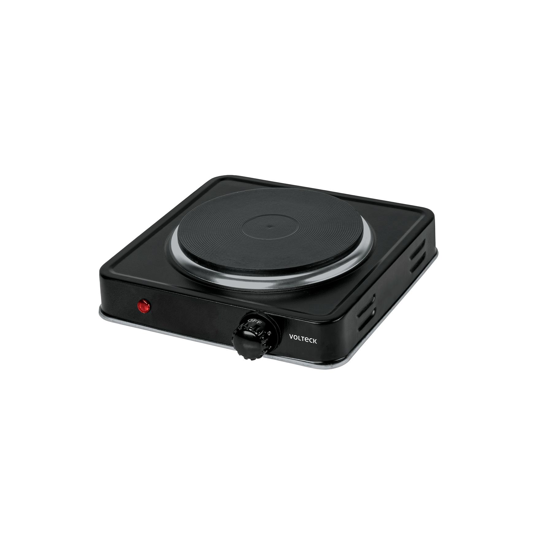 PARRILLA ELÉCTRICA QUEMADOR TIPO DISCO, NEGRA, VOLTECK