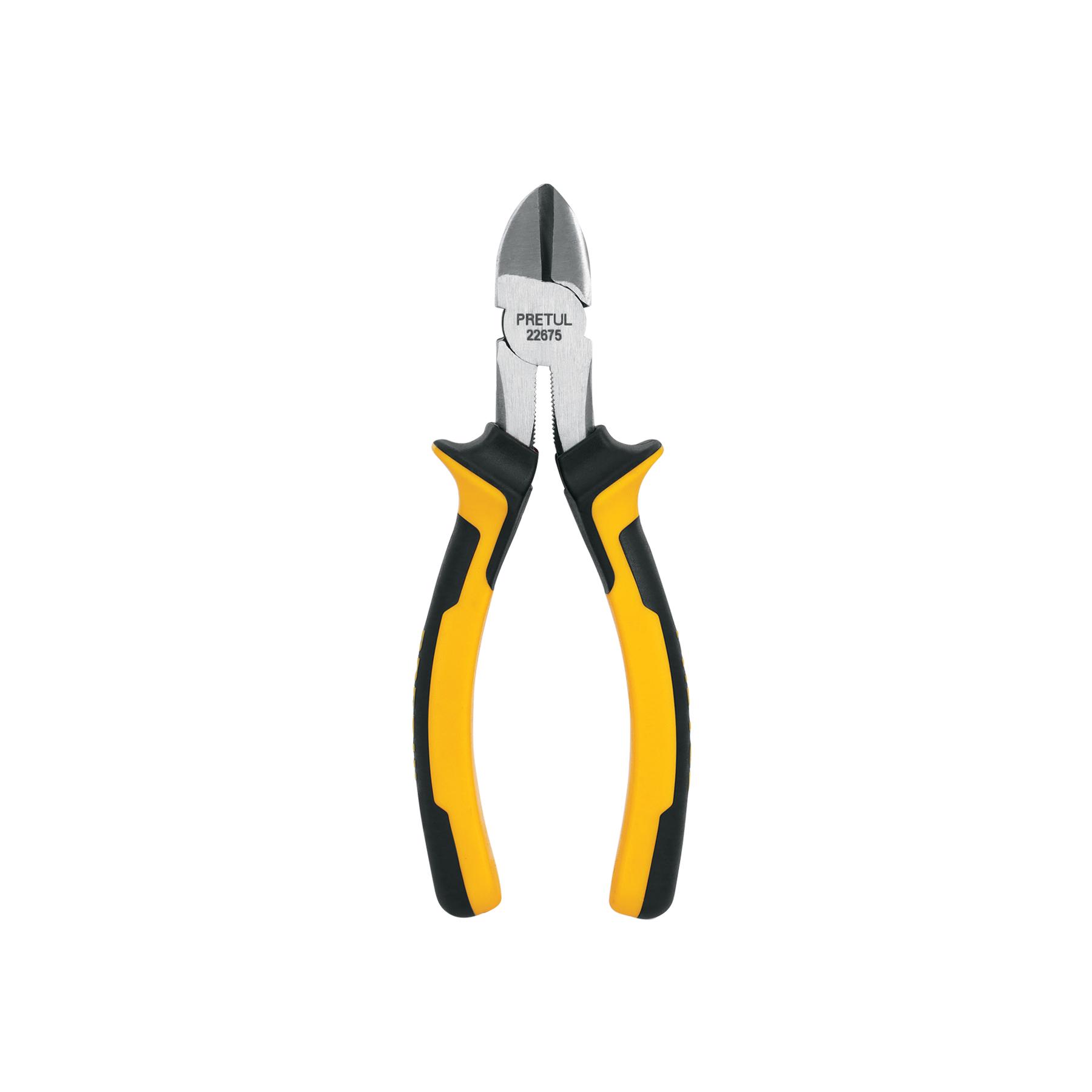 "PINZA DE CORTE DIAGONAL 6"" MANGO COMFORT GRIP, PRETUL"