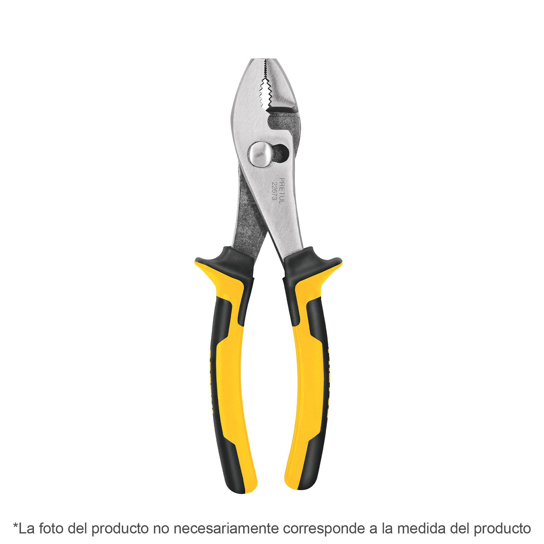 PINZA DE CHOFER 6' MANGO COMFORT GRIP, PRETUL