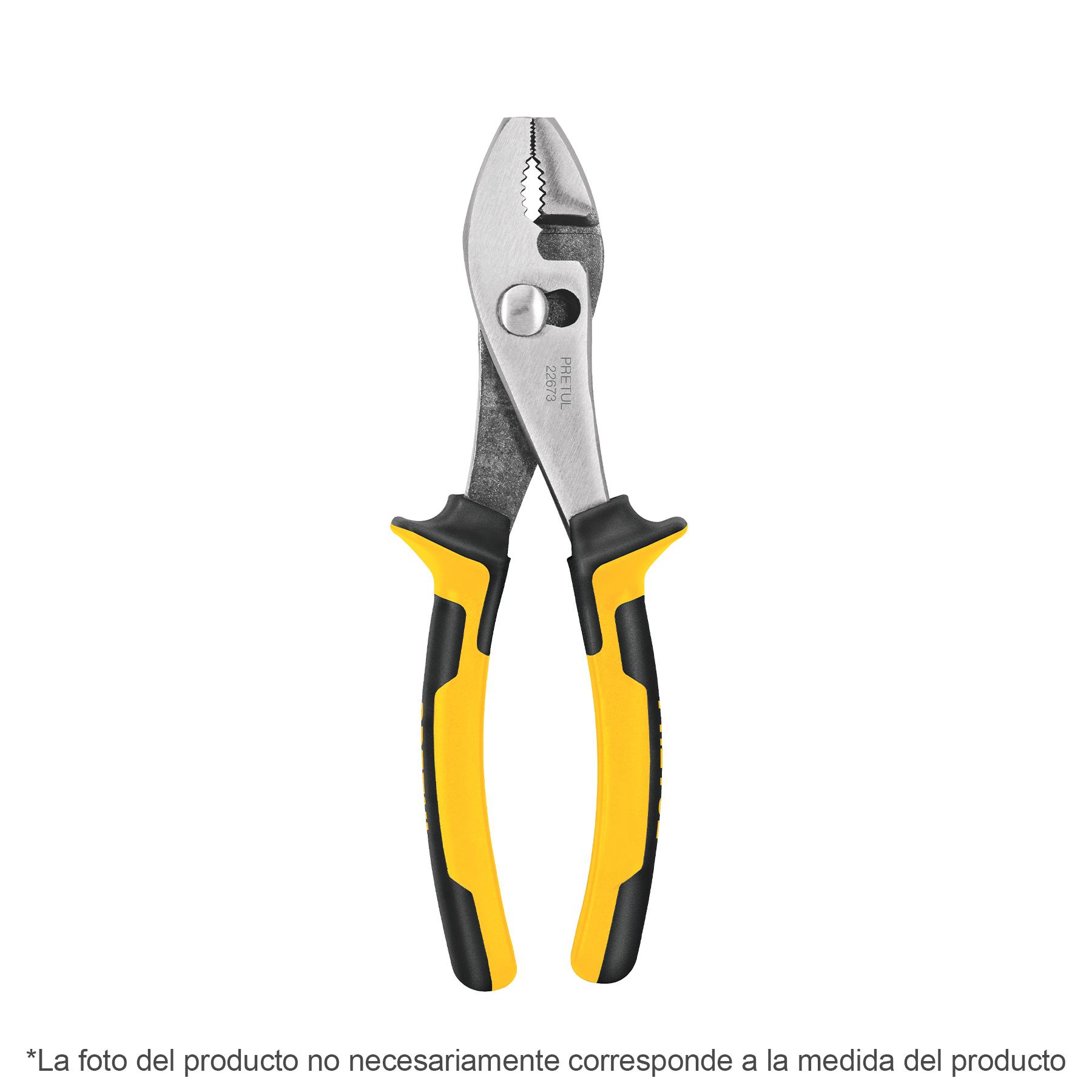 "PINZA DE CHOFER 6"" MANGO COMFORT GRIP, PRETUL"