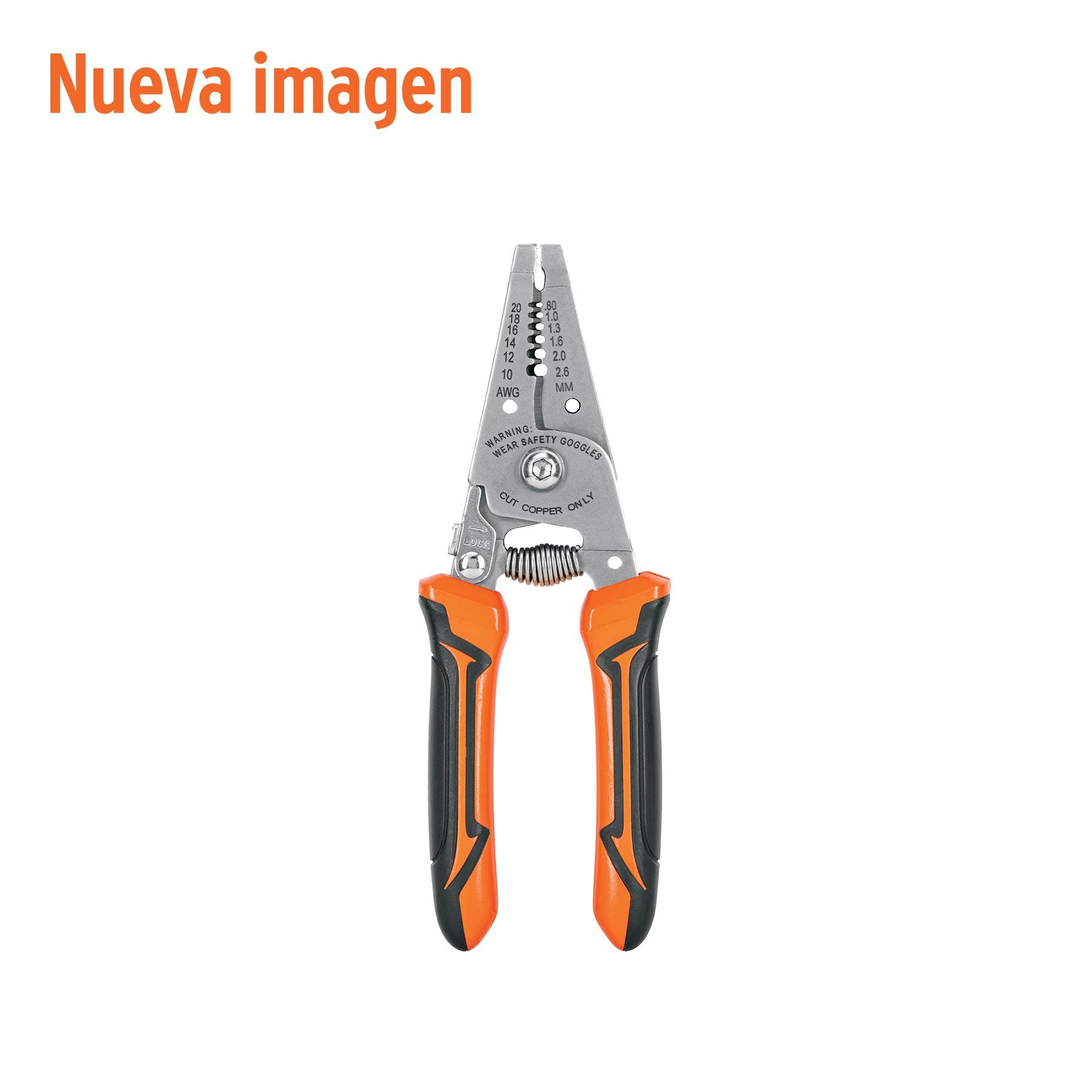 "PINZA 6"" PELA CABLES, 26 A 16 AWG, TRUPER"
