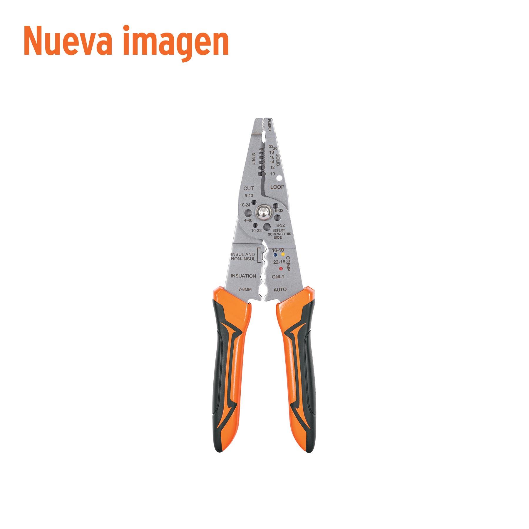 "PINZA 8"" PELA CABLES, 24 A 12 AWG, TRUPER"