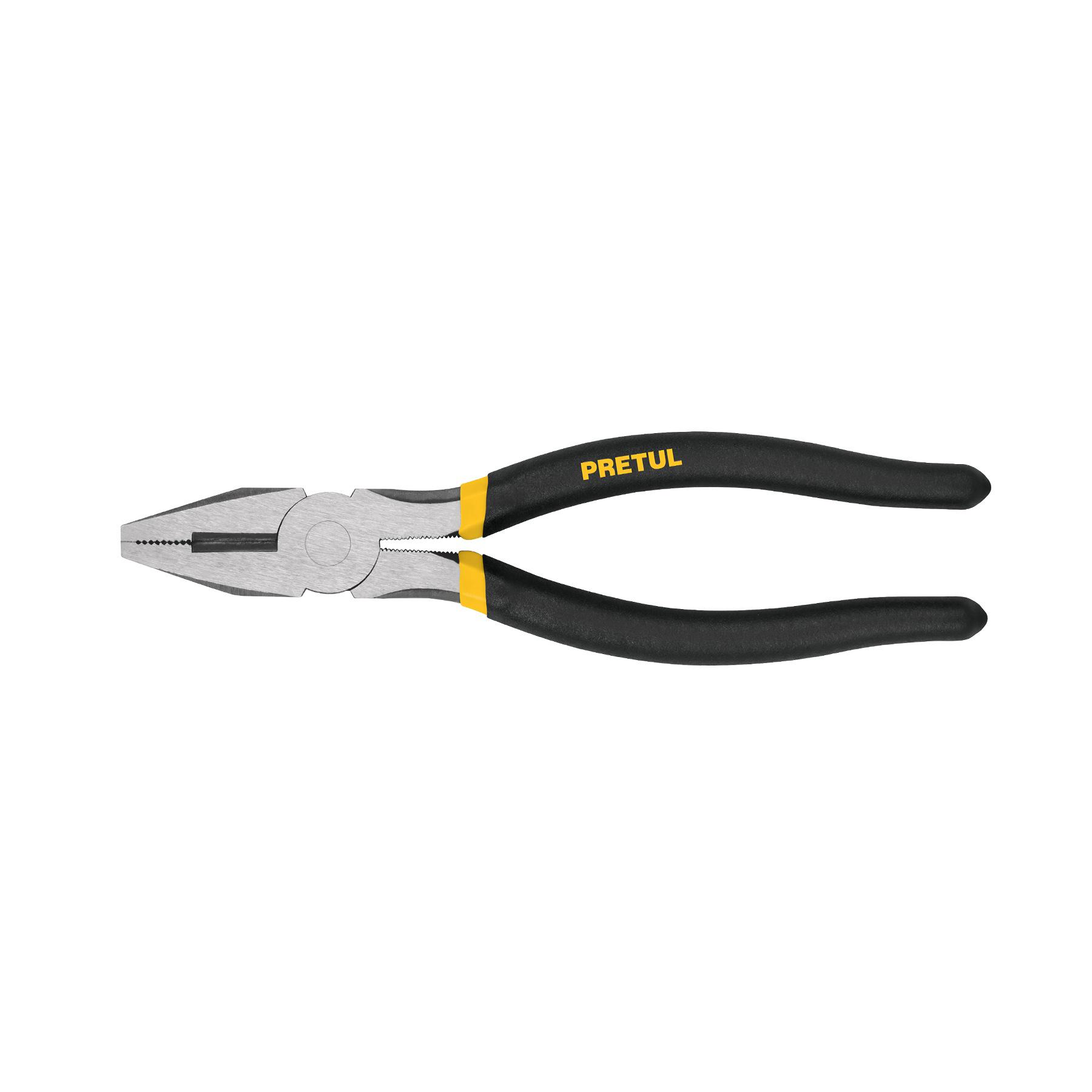 "PINZA PARA ELECTRICISTA 7"" MANGO DE PVC, PRETUL"