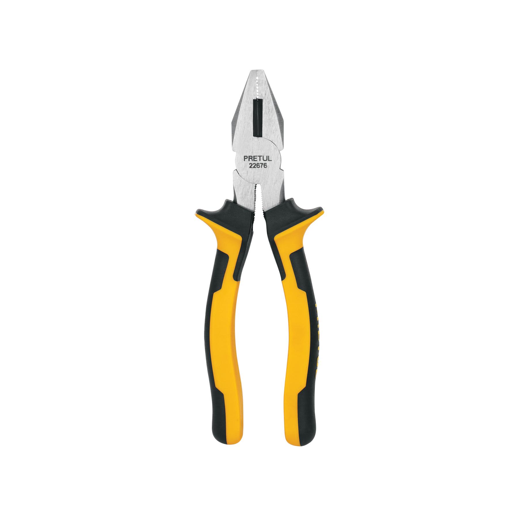 "PINZA PARA ELECTRICISTA 7"" MANGO COMFORT GRIP, PRETUL"