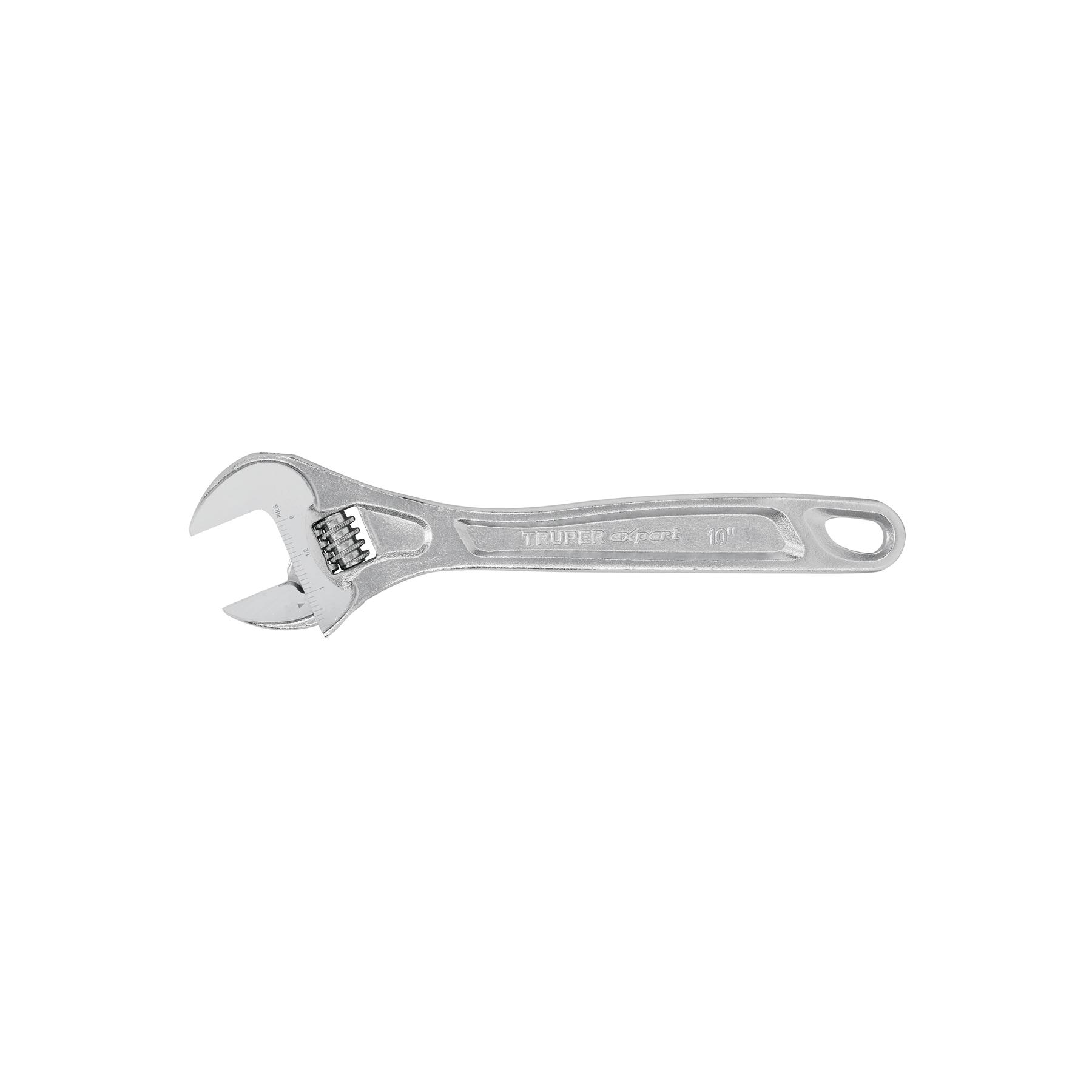 "LLAVE AJUSTABLE (PERICO) 10"" PROFESIONAL CROMADA, EXPERT"