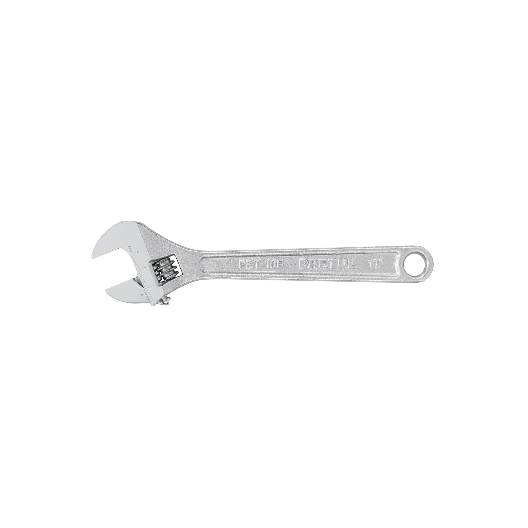 "LLAVE AJUSTABLE (PERICO) 10"" CROMADA, PRETUL"