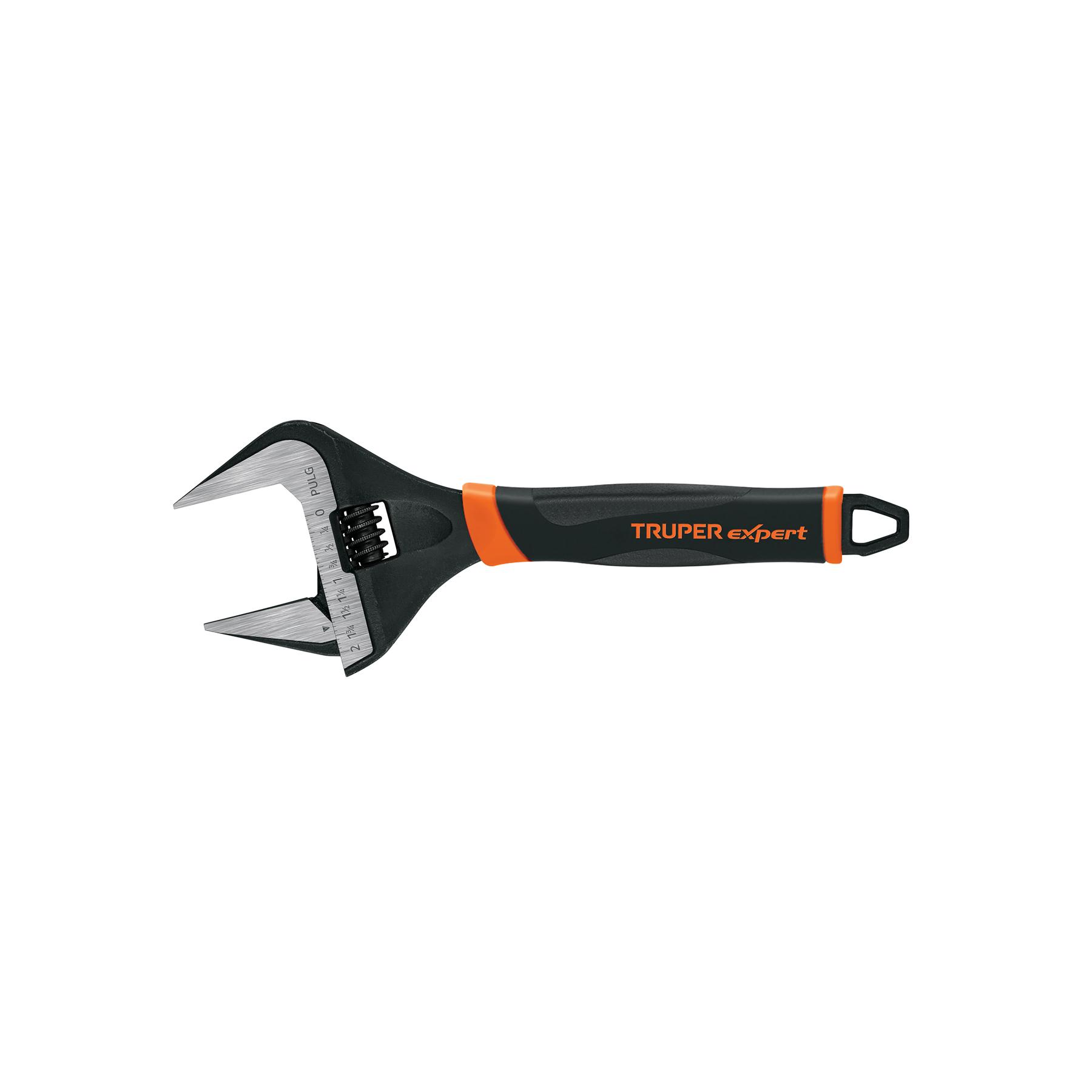 "LLAVE AJUSTABLE (PERICO) 10"" BOCA ANCHA COMFORT GRIP, EXPERT"
