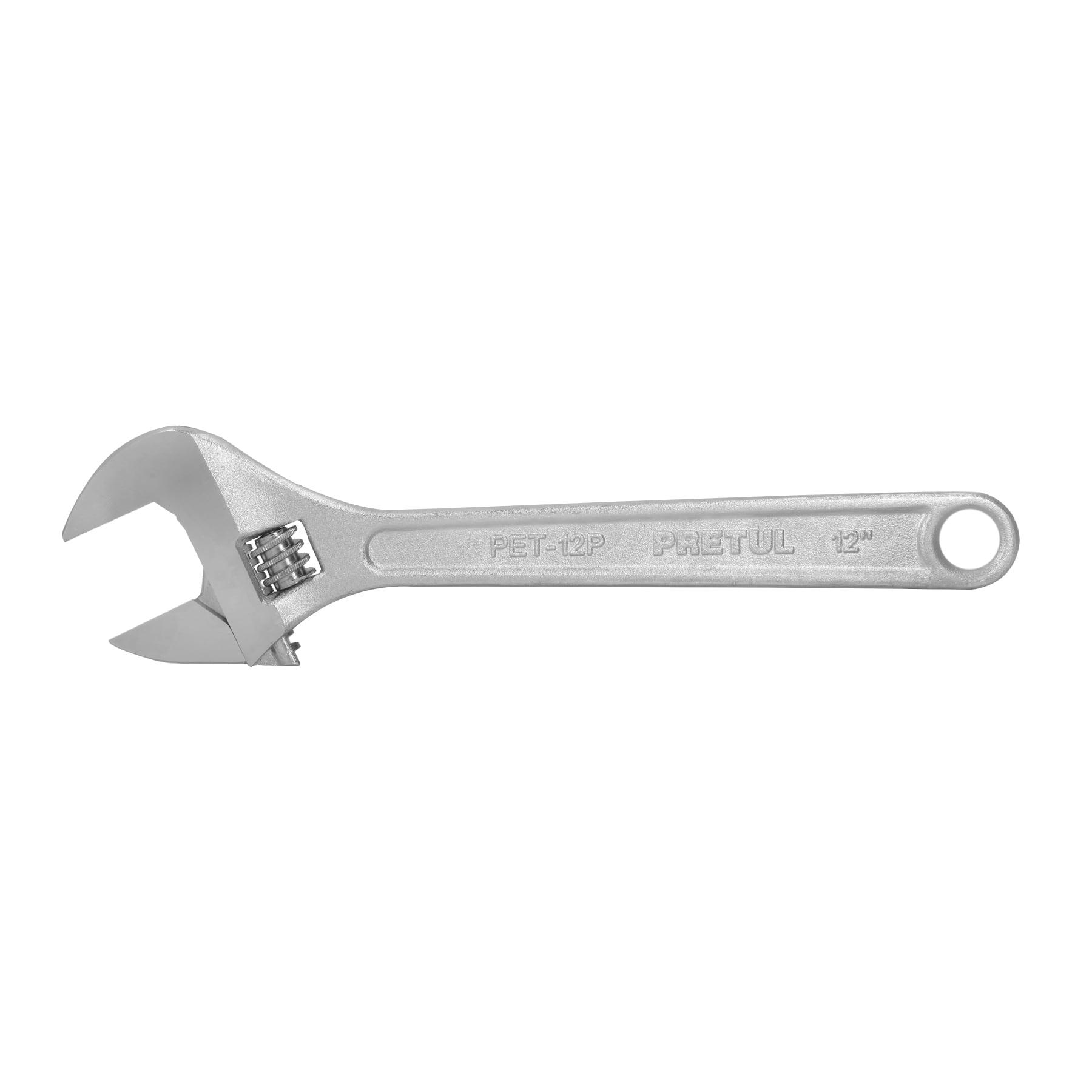 "LLAVE AJUSTABLE (PERICO) 12"" CROMADA, PRETUL"