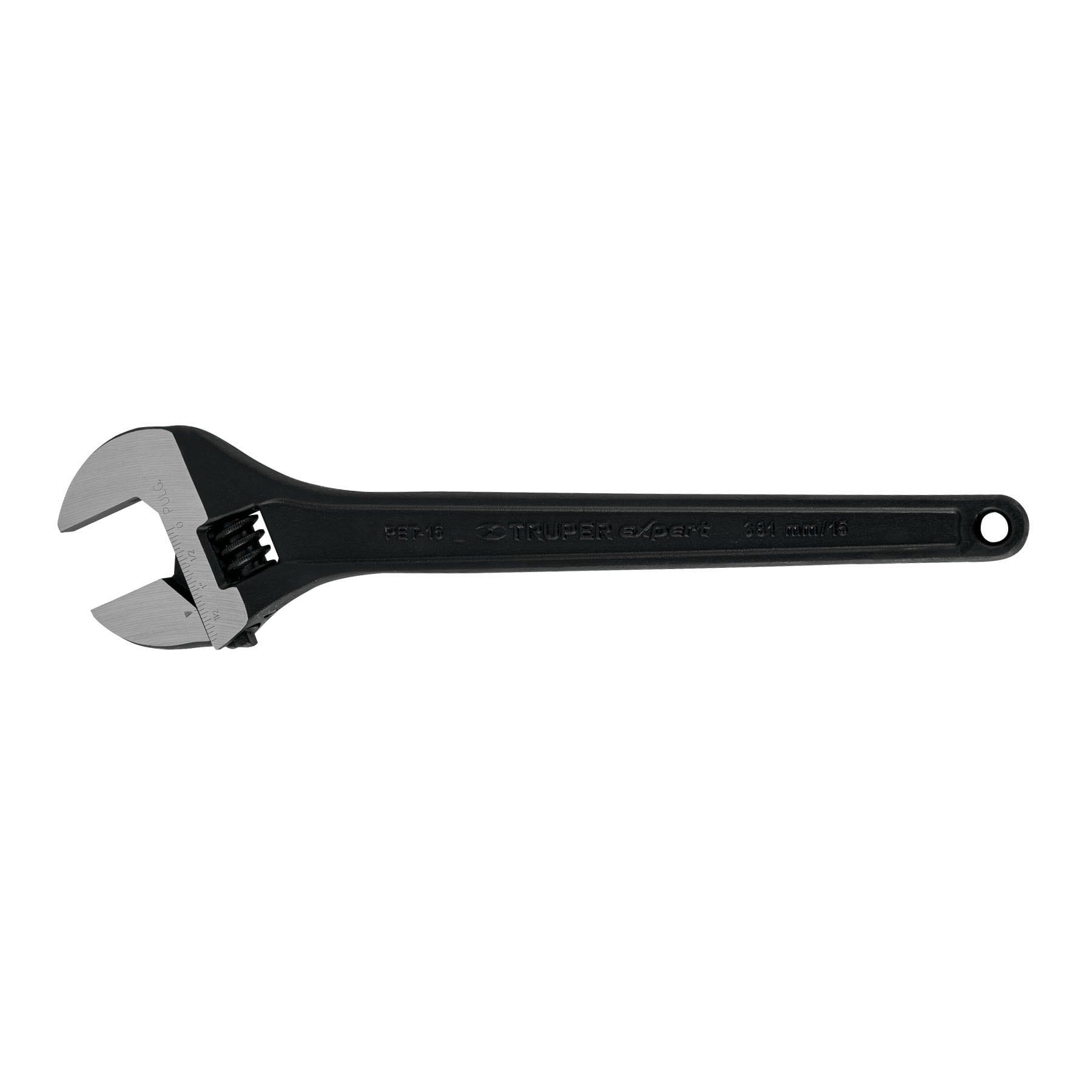 "LLAVE AJUSTABLE (PERICO) 15"" PROFESIONAL PAVONADA, EXPERT"