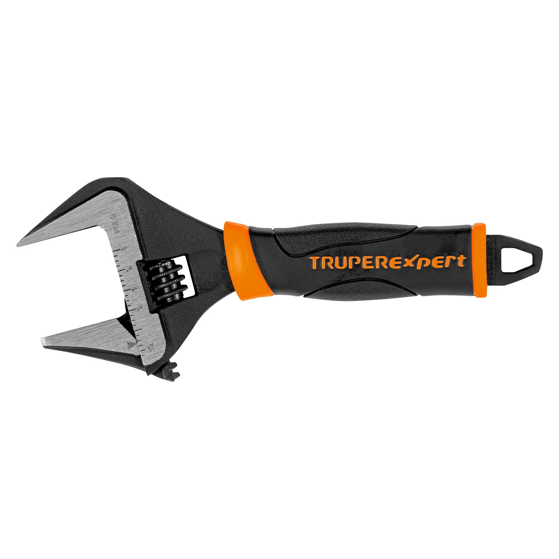 "LLAVE AJUSTABLE (PERICO) 6"" BOCA ANCHA COMFORT GRIP, EXPERT"