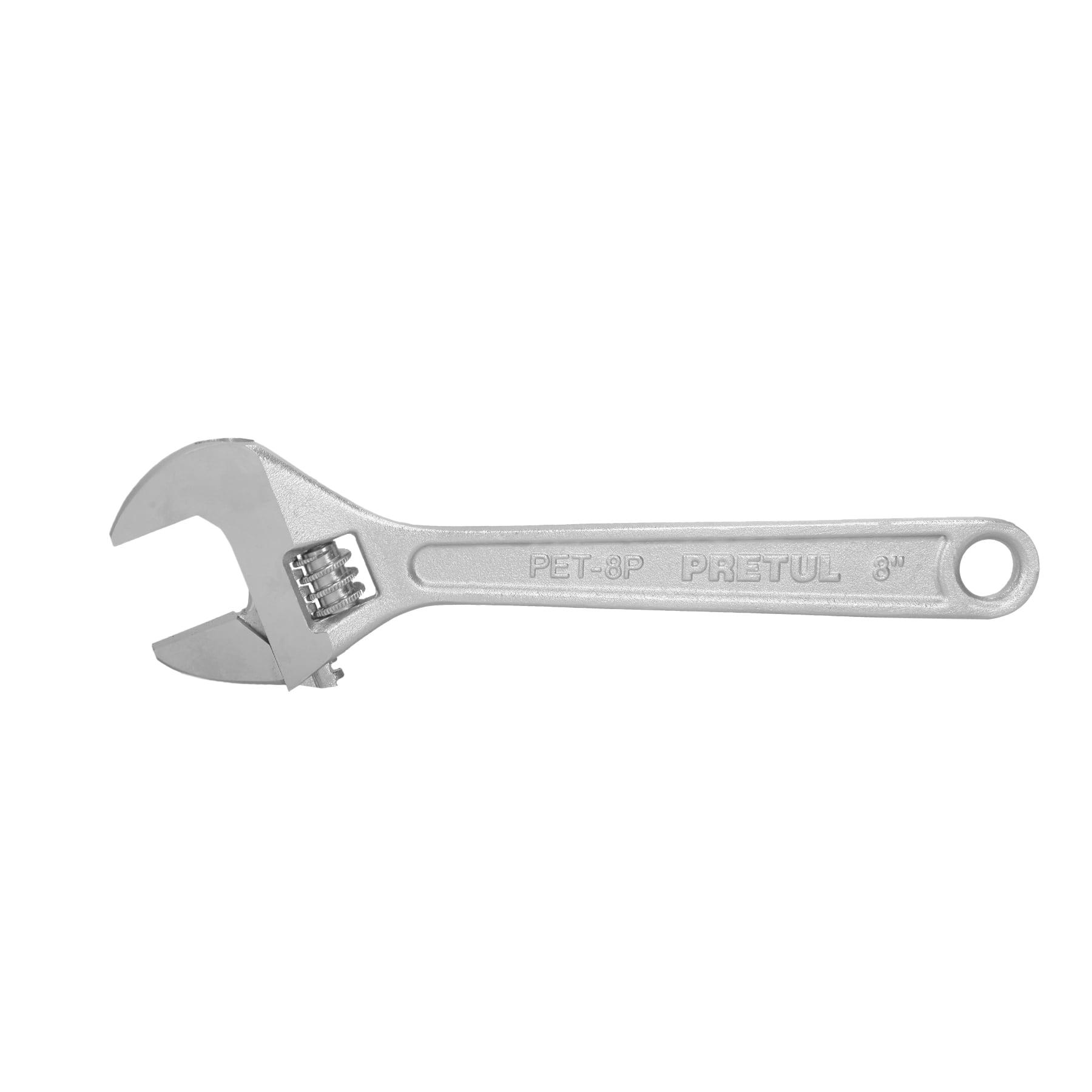 "LLAVE AJUSTABLE (PERICO) 8"" CROMADA, PRETUL"