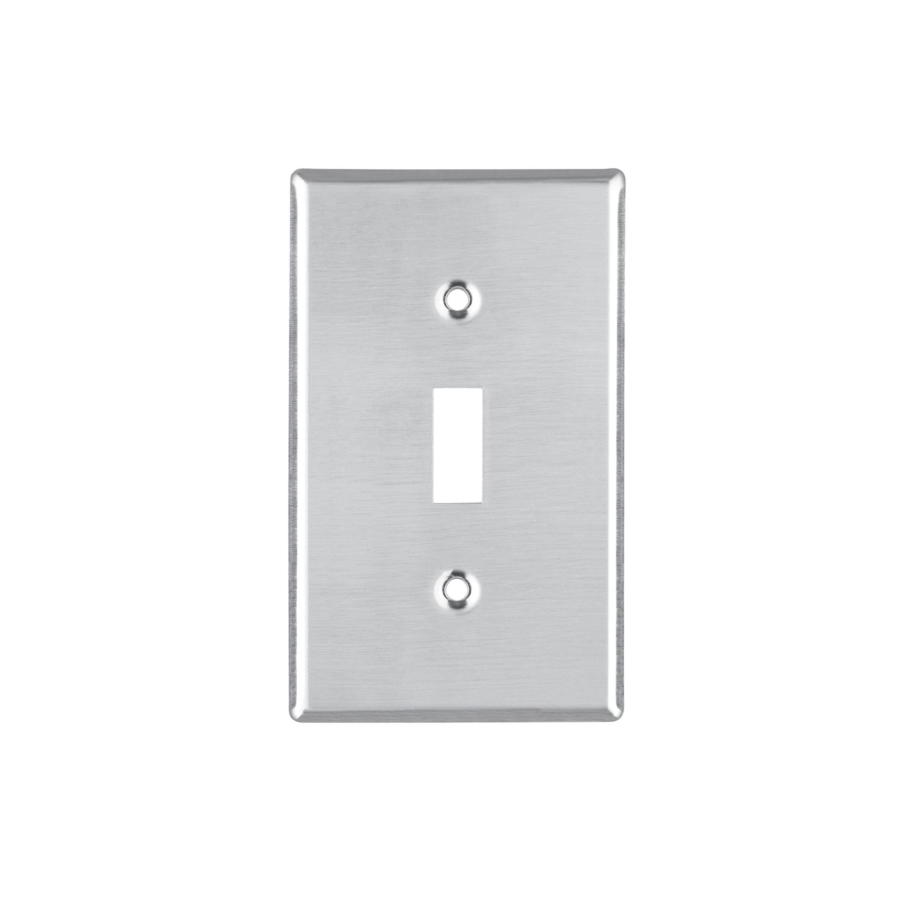 PLACA DE ACERO INOXIDABLE PARA INTERRUPTOR VERTICAL, LÍNEA STANDARD