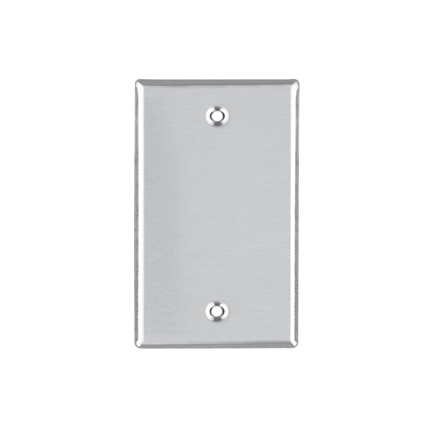 PLACA DE ACERO INOXIDABLE CIEGA, LÍNEA STANDARD