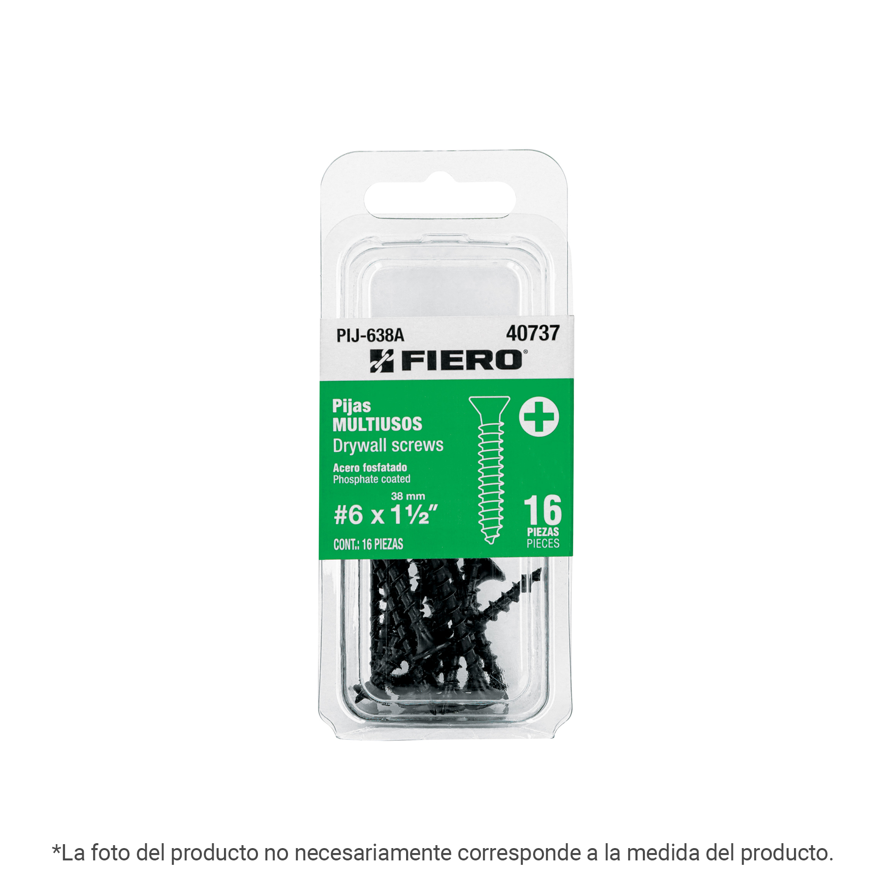 "PIJA #10 X 2"" MULTIUSOS, 8 P...
