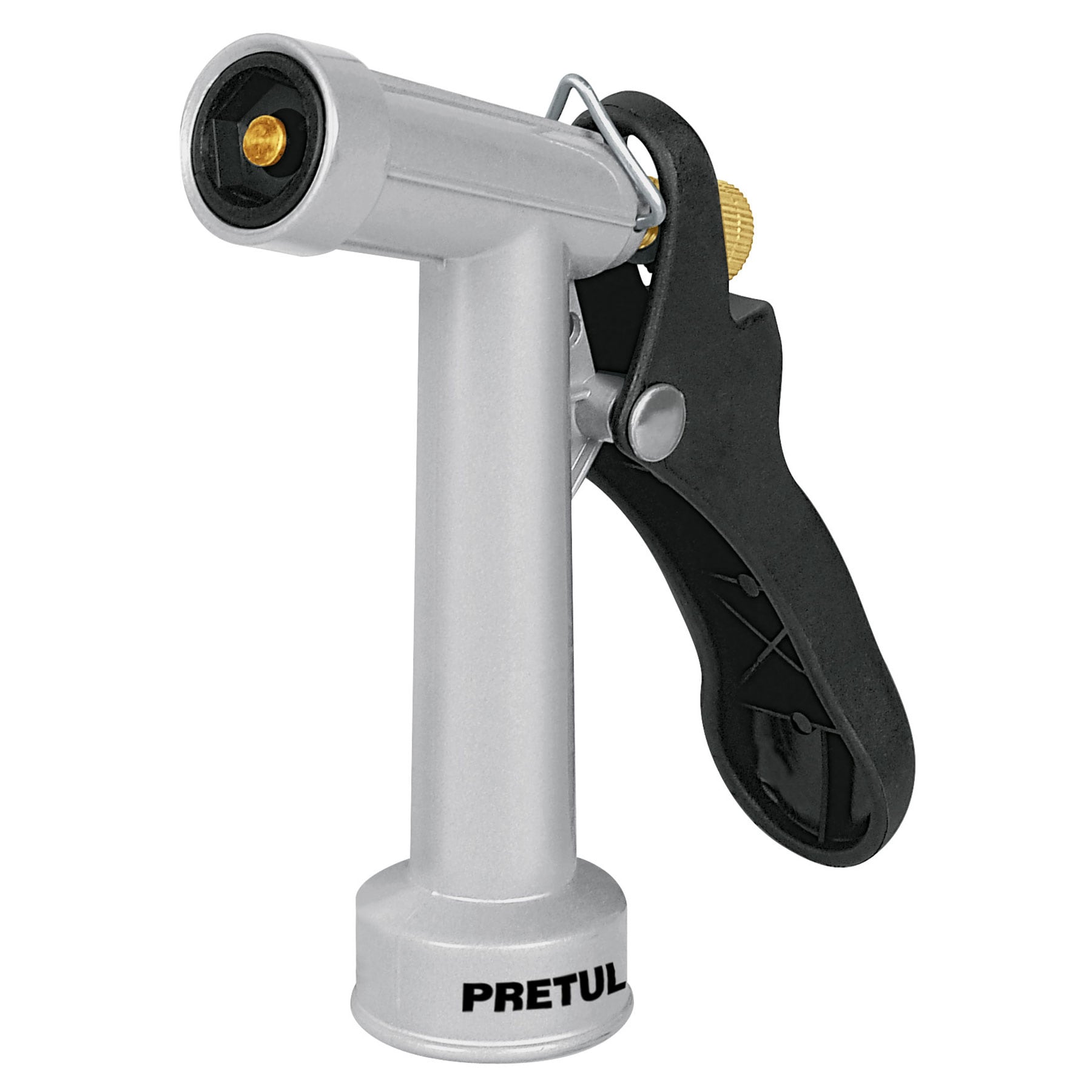 PISTOLA PARA RIEGO DE 4' DE 2 FUNCIONES METÁLICA, PRETUL