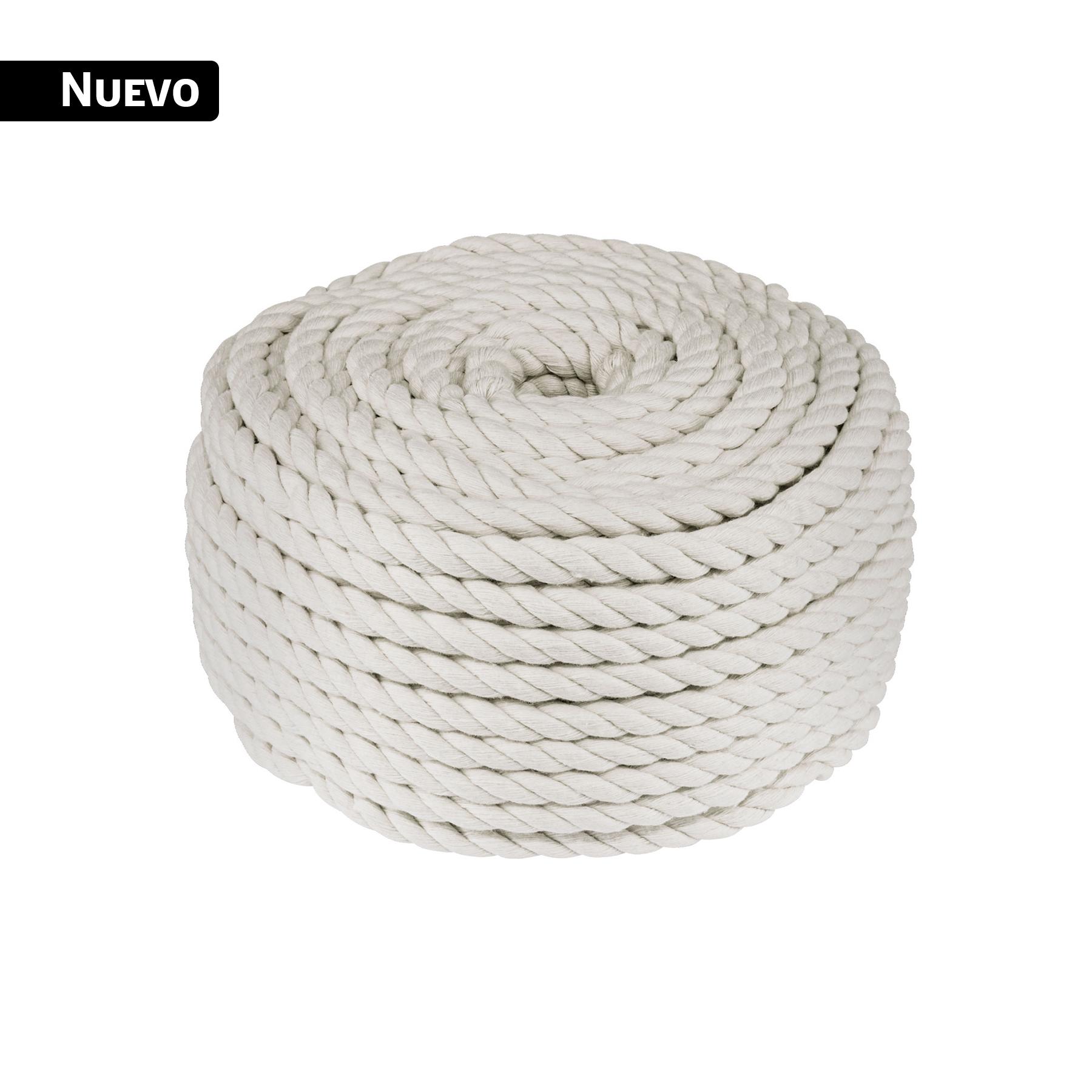 PIOLA DE ALGODÓN DE 6 MM, ROLLO, NATURAL, 1 KG, FIERO