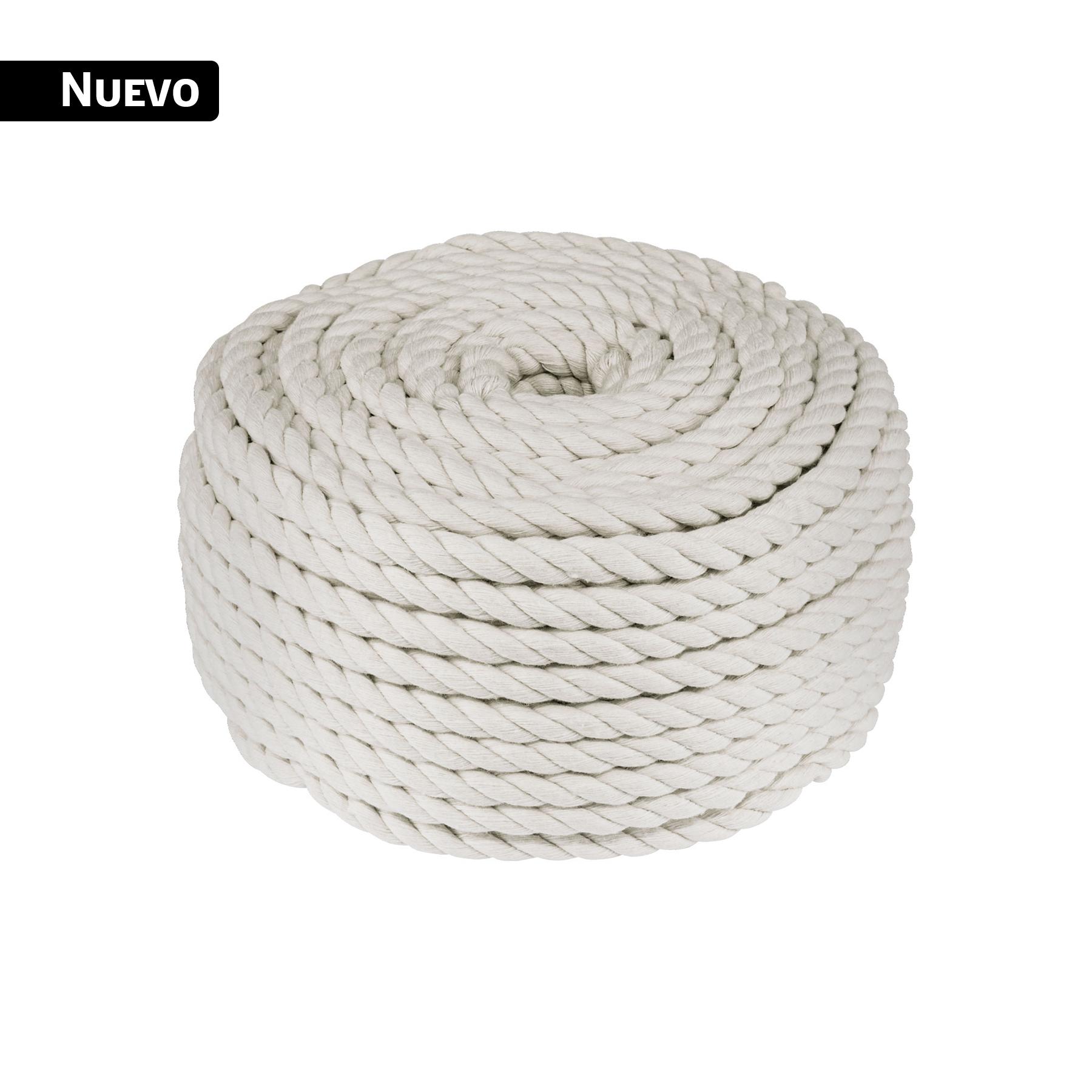 PIOLA DE ALGODÓN DE 8 MM, ROLLO, NATURAL, 1 KG, FIERO