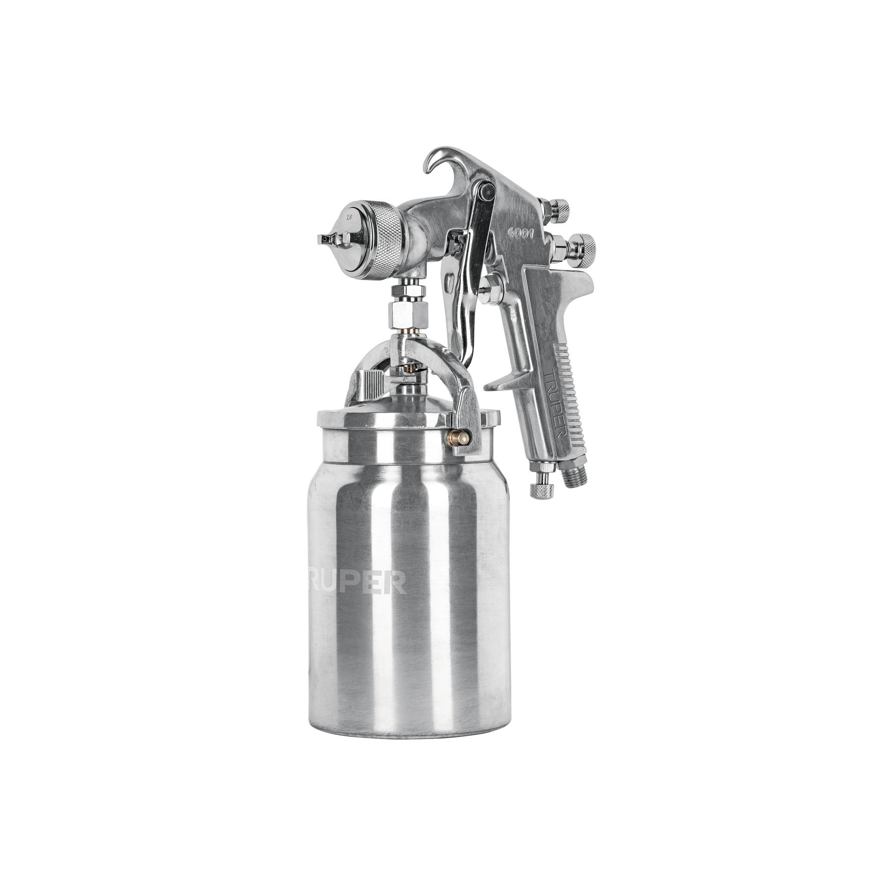 PISTOLA P/PINTAR SUCCIÓN HVHP VASO ALUM, 1.8MM, 3 VÁL TRUPER