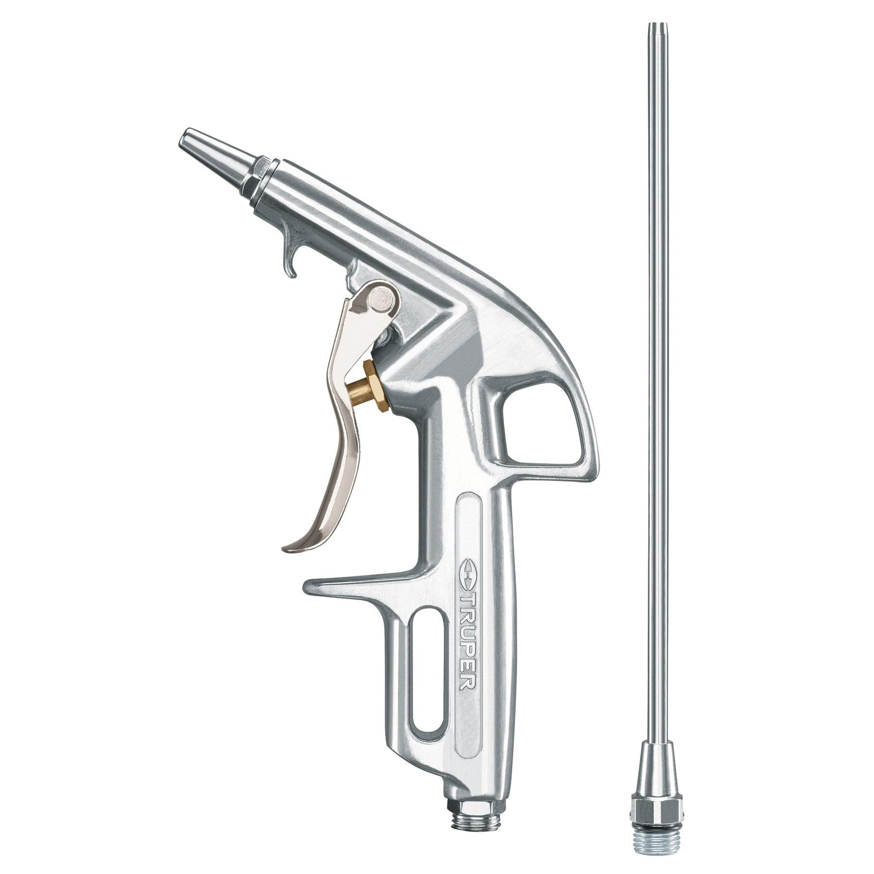 PISTOLA DE ALUMINIO PARA SOPLETEAR, 2 BOQUILLAS, TRUPER