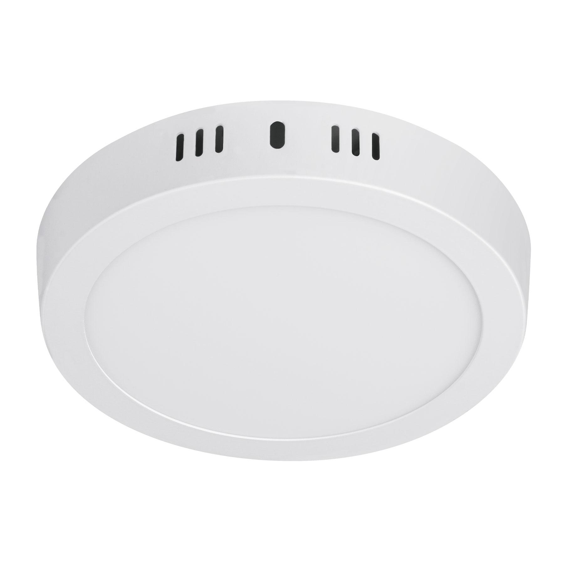 LUMINARIO BLANCO DE LED 12 W REDONDO TIPO PLAFÓN LUZ DE DÍA