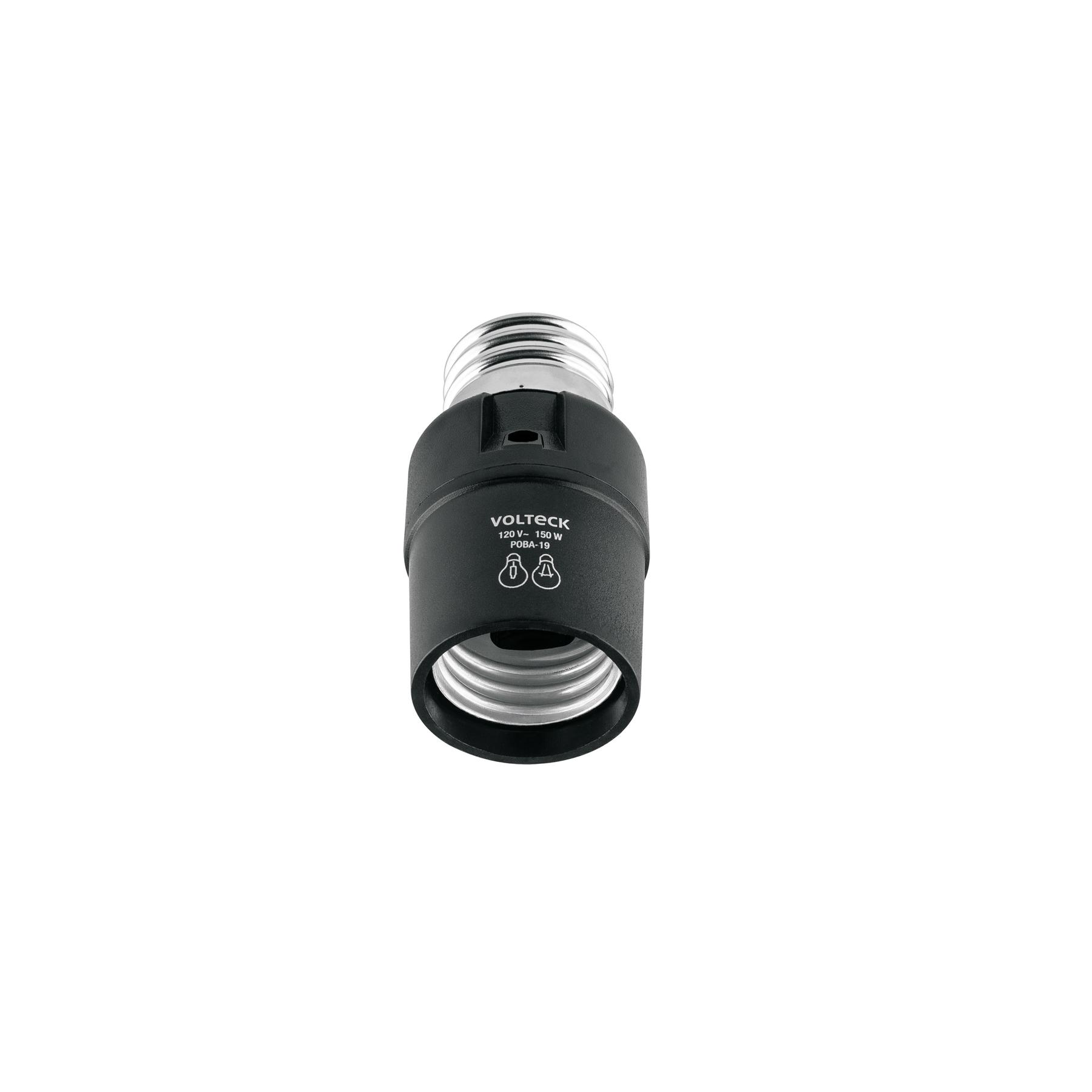 PORTALÁMPARA DE PVC, CON SENSOR DE LUZ, VOLTECK