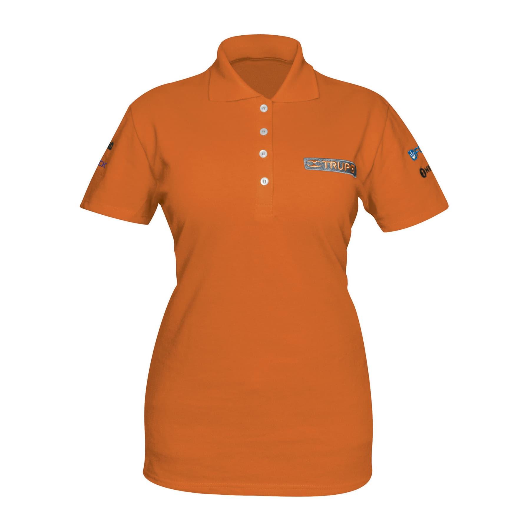 PLAYERA POLO NARANJA, PARA DAMA, TALLA G, TRUPER