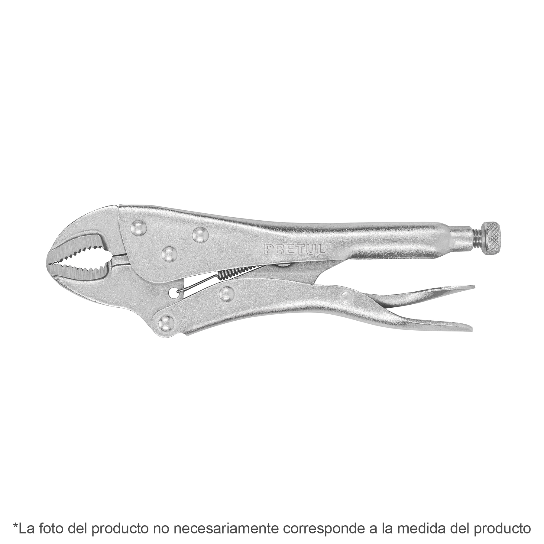 PINZA DE PRESIÓN 5' MORDAZA CURVA, PRETUL