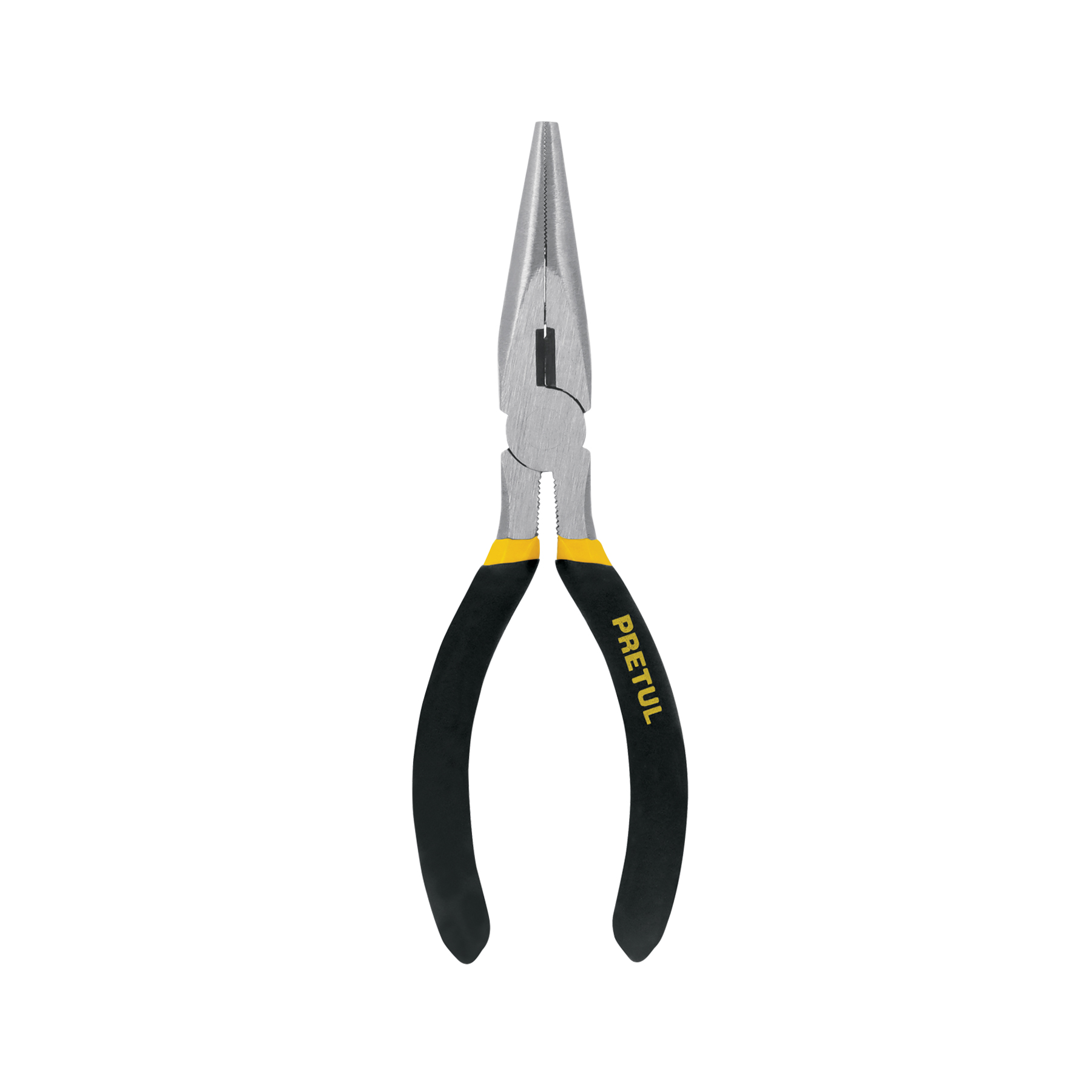PINZA DE PUNTA Y CORTE 6' MANGO DE VINIL, PRETUL