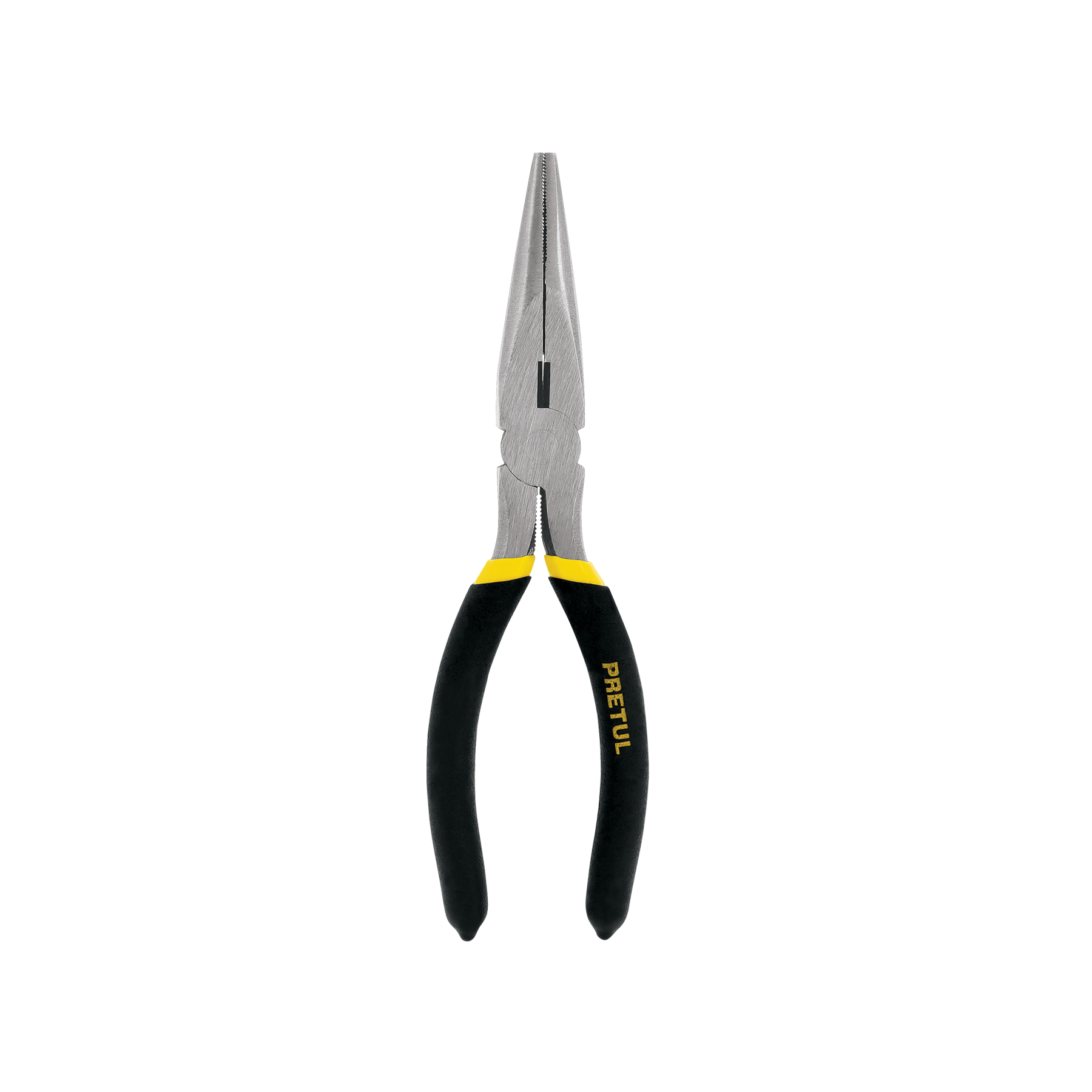 PINZA DE PUNTA Y CORTE 7' MANGO DE VINIL, PRETUL