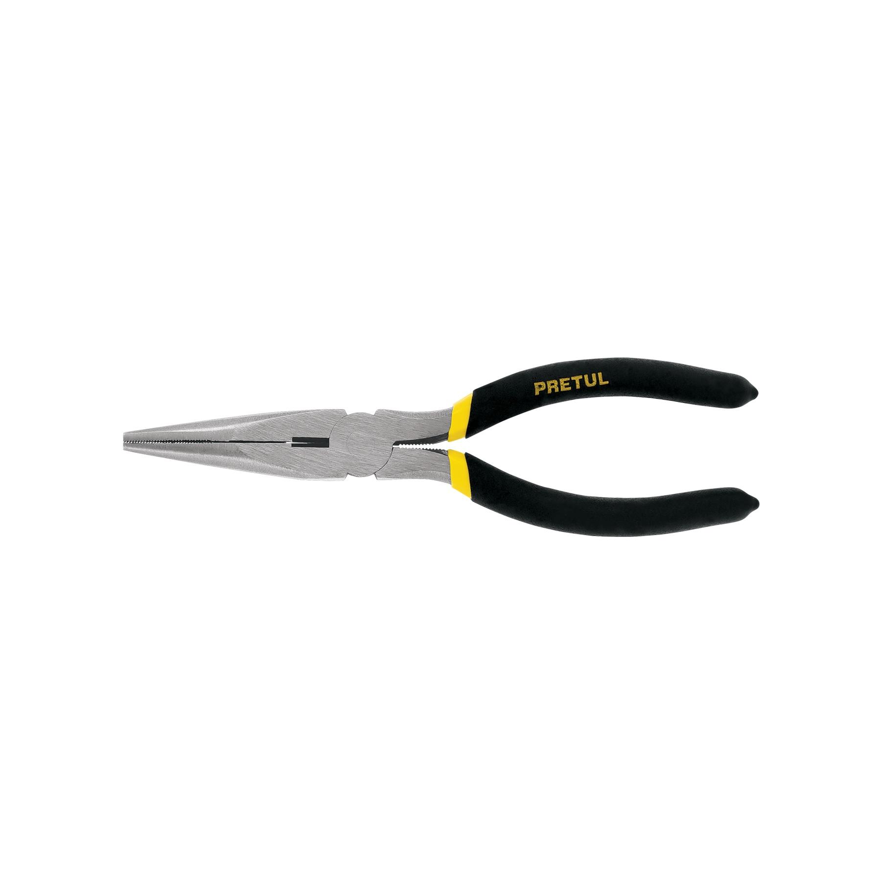 "PINZA DE PUNTA Y CORTE 7"" MANGO DE PVC, PRETUL"