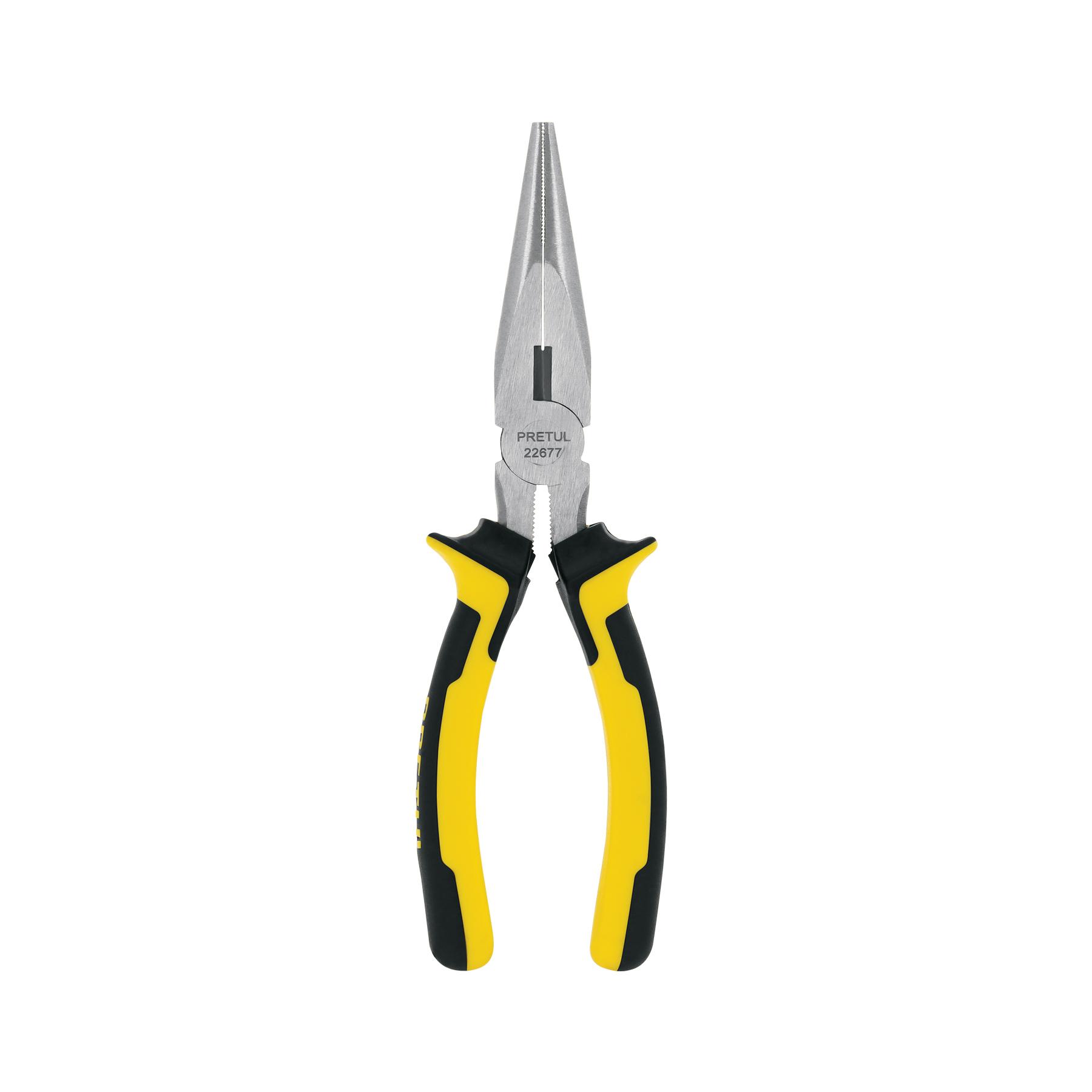 "PINZA DE PUNTA Y CORTE 7"" MANGO COMFORT GRIP, PRETUL"