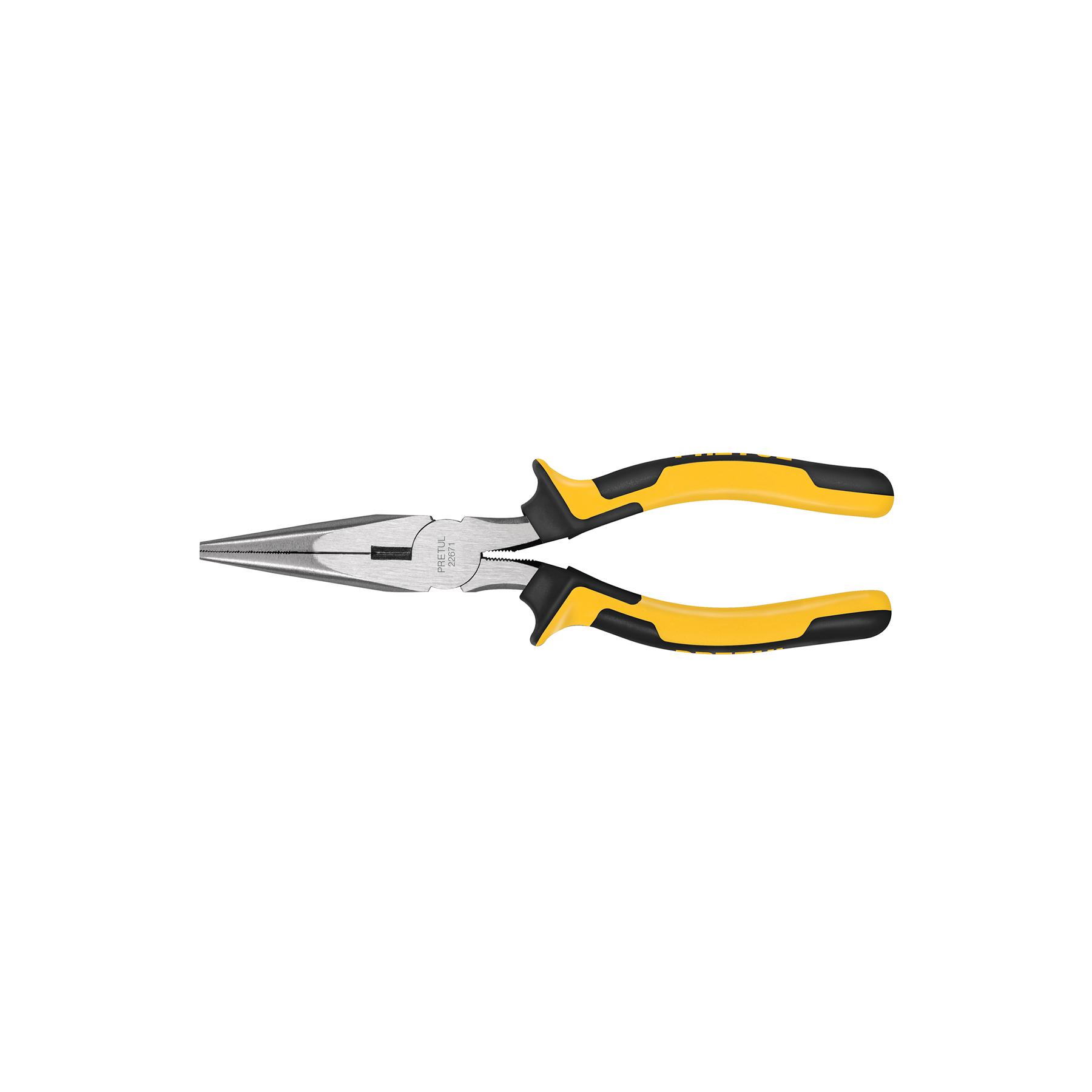 "PINZA DE PUNTA Y CORTE 8"" MANGO COMFORT GRIP, PRETUL"