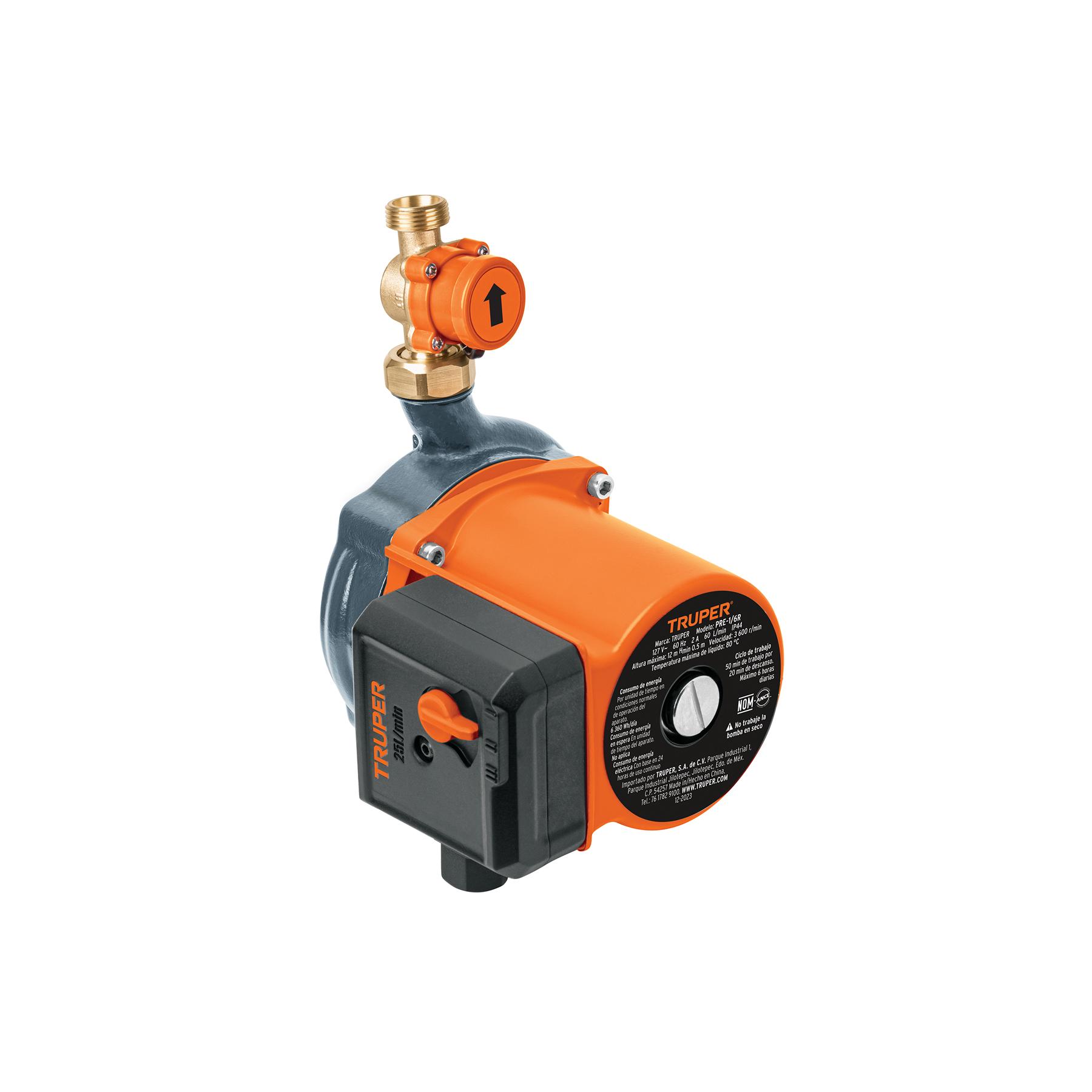 BOMBA PRESURIZADORA 1/6 HP, CON SENSOR REGULABLE, TRUPER