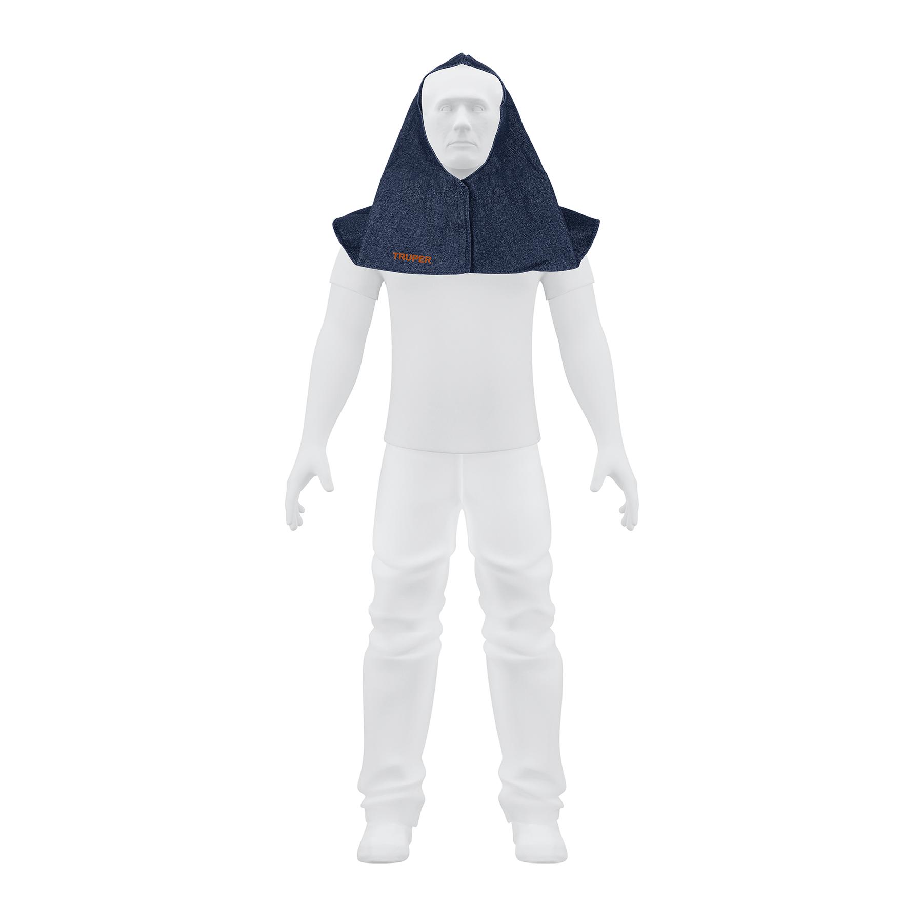PROTECCIÓN PARA SOLDAR, CAPUCHA DE MEZCLILLA, TRUPER