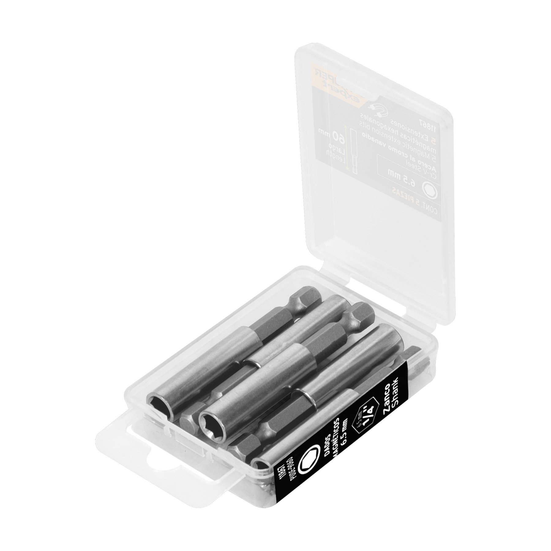 ESTUCHE CON 5 EXTENSIONES DE 60 MM MAGNÉTICAS, EXPERT