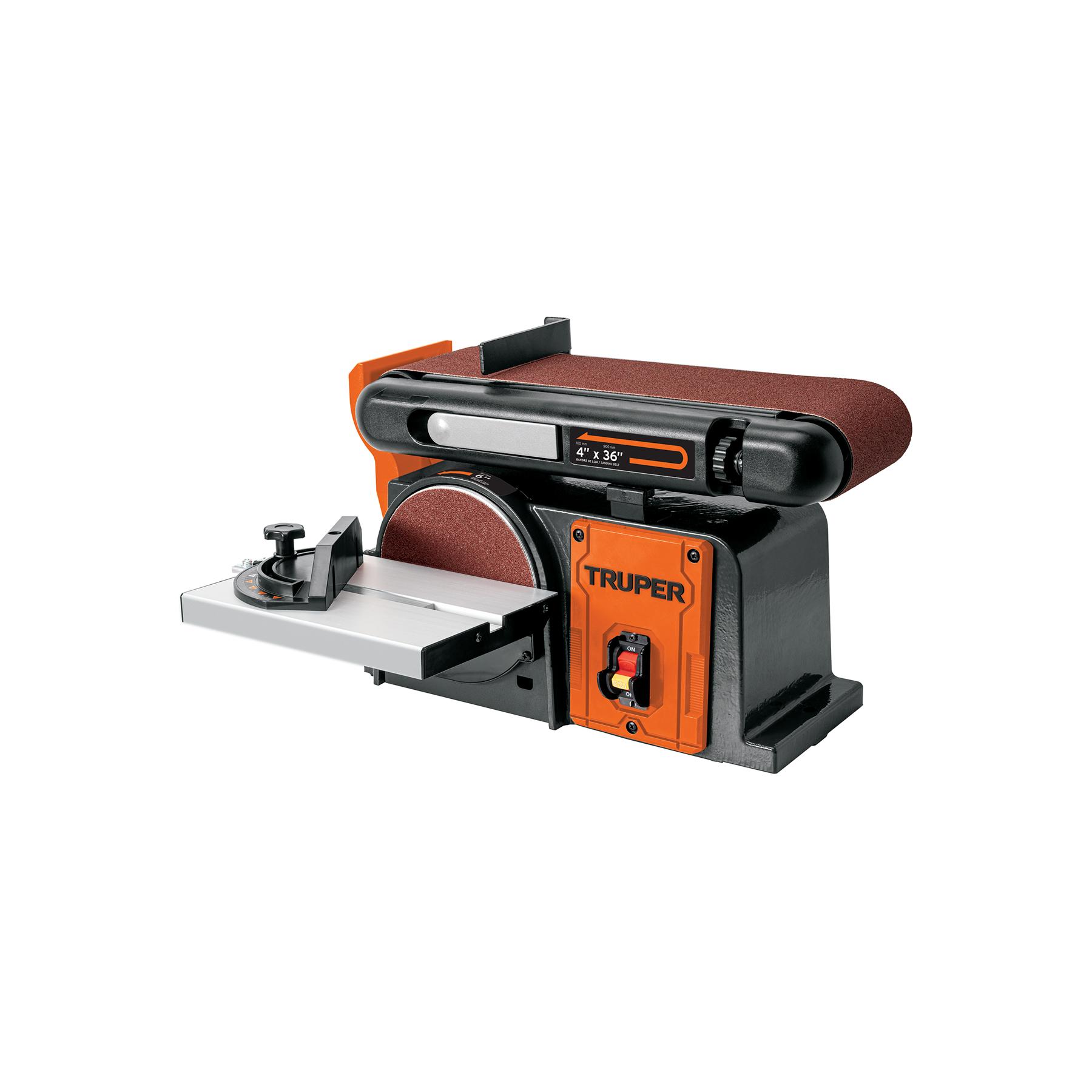 "LIJADORA DE BANDA Y DISCO 4 X 6"", 1/2 HP (375 W), TRUPER"