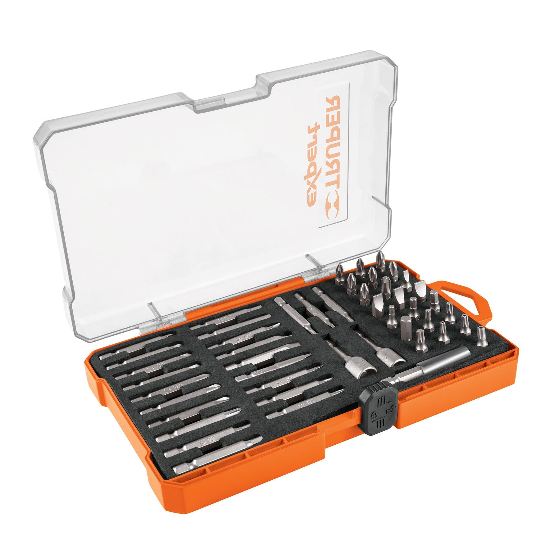 "JUEGO DE 47 PUNTAS MIXTAS LARGOS 1"" Y 2"" EN ESTUCHE, EXPERT"