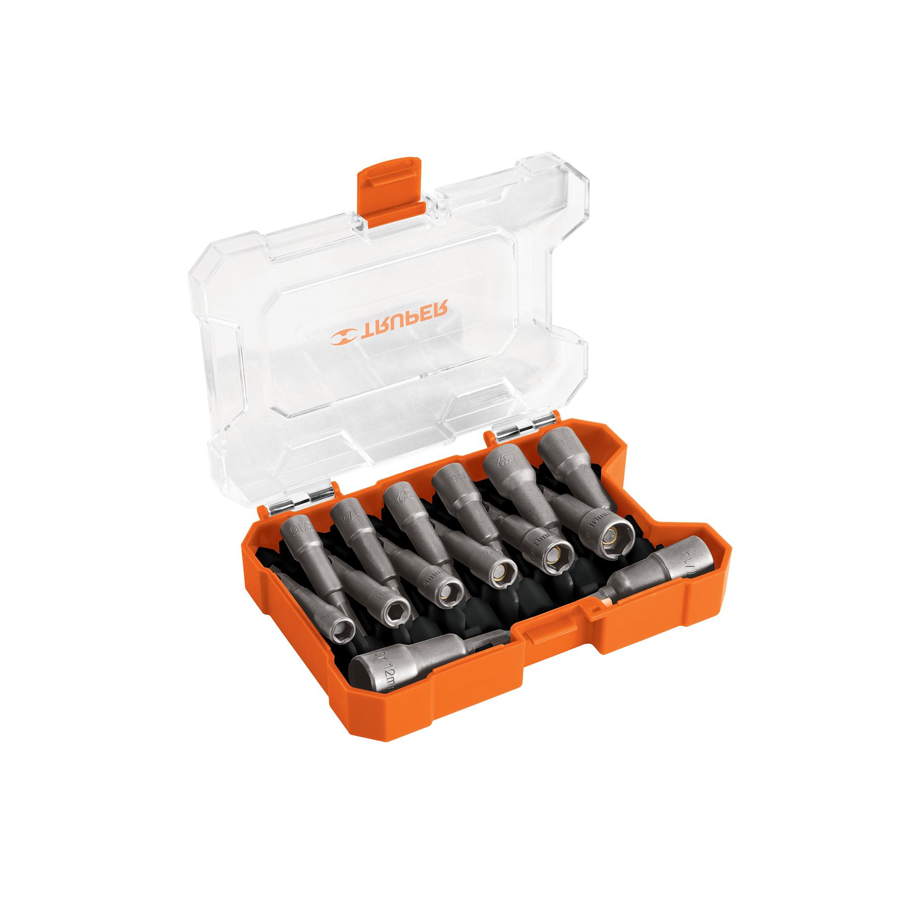 JUEGO DE 14 DADOS MAGNÉTICOS PARA TALADRO,TRUPER