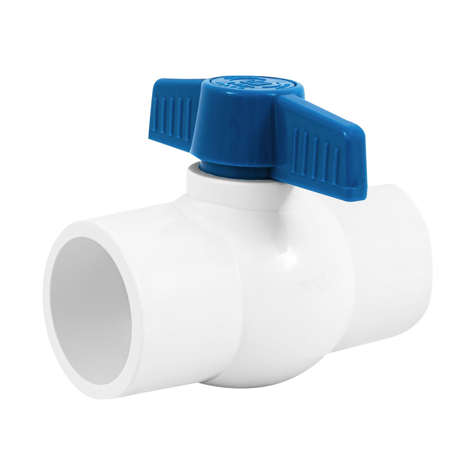 VÁLVULA DE ESFERA DE PVC 1 1/2' PARA CEMENTAR, FOSET